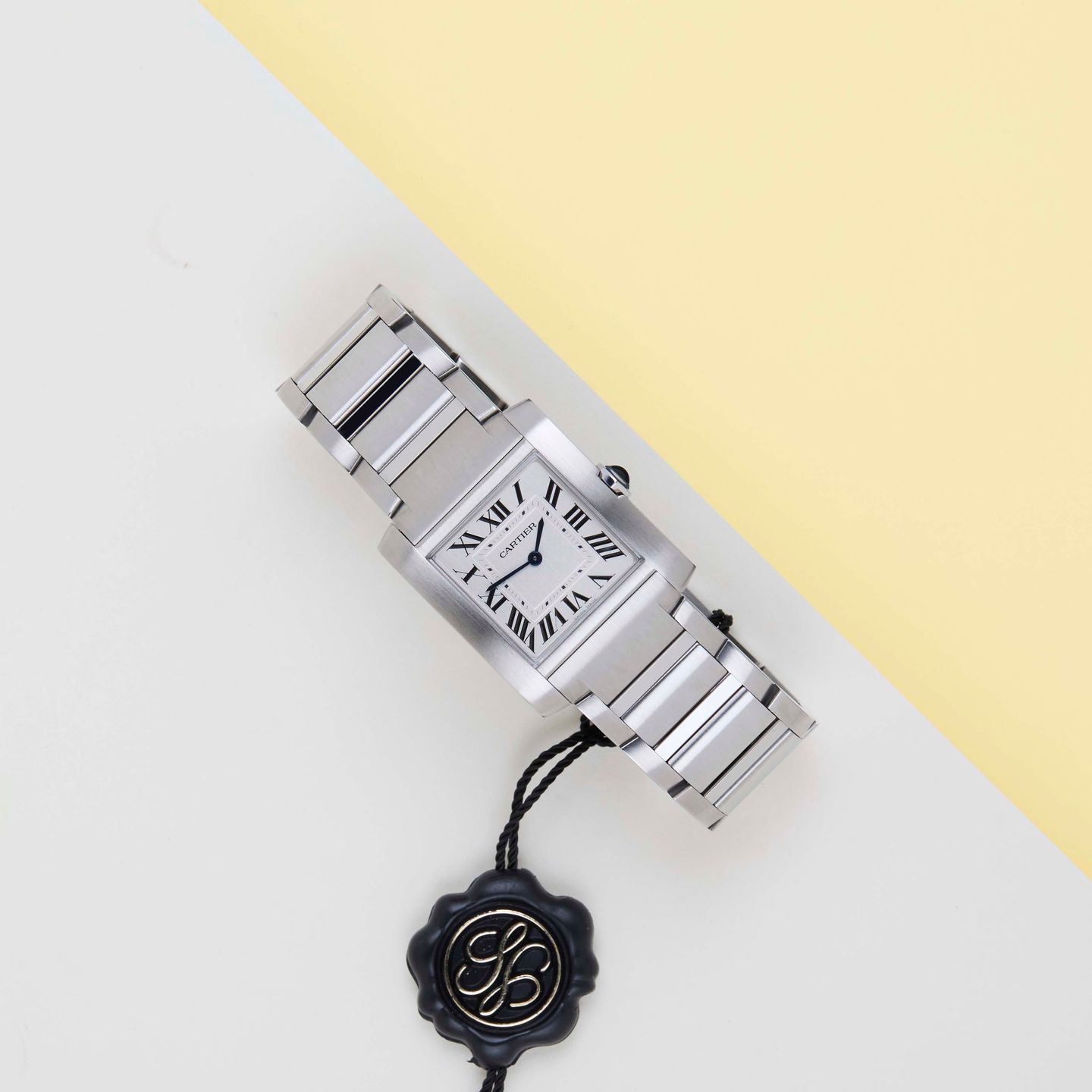 Cartier Tank Française WSTA0074 (2023) - Silver dial 32 mm Steel case (2/8)