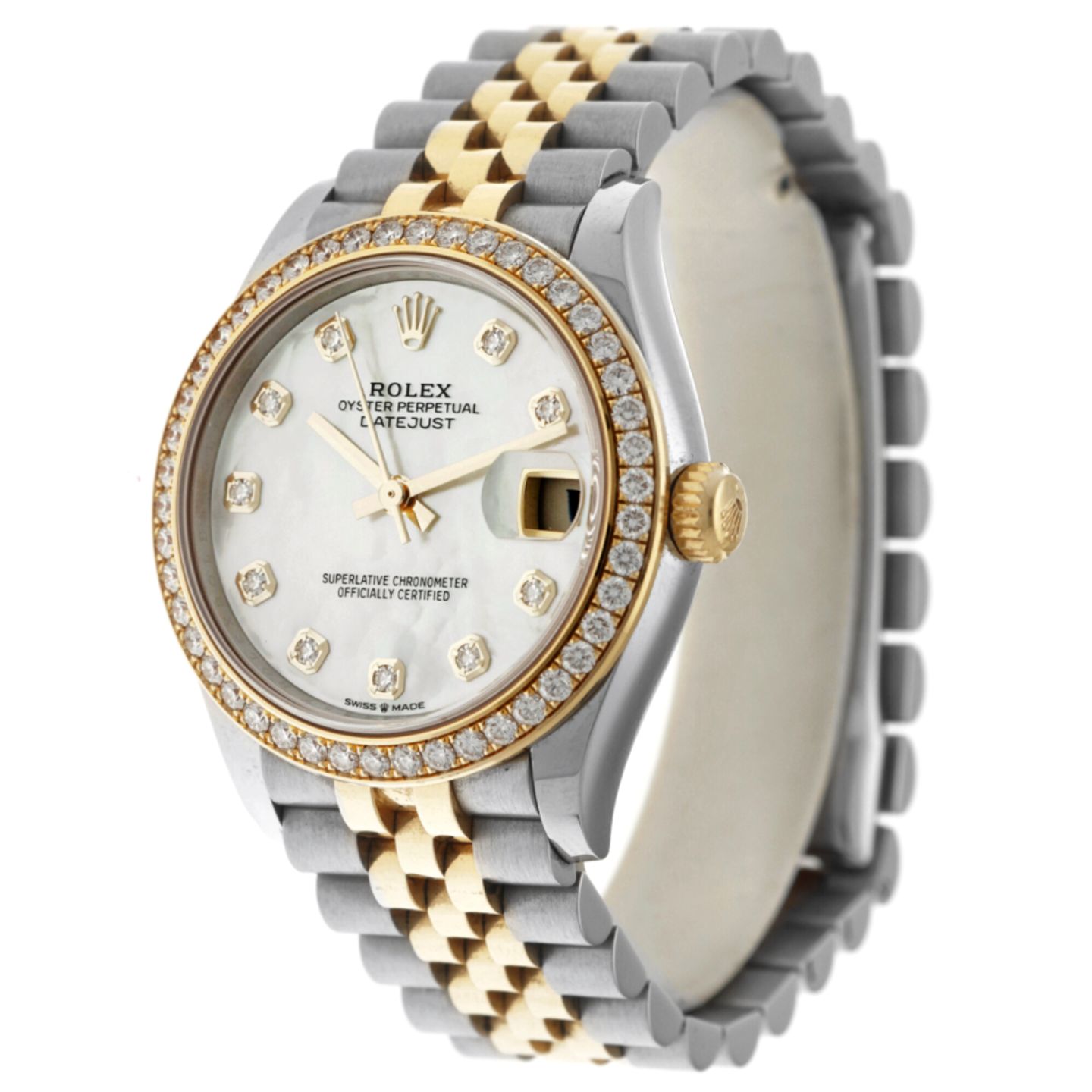 Rolex Datejust 31 278383RBR (2021) - Pearl dial 31 mm Gold/Steel case (2/6)