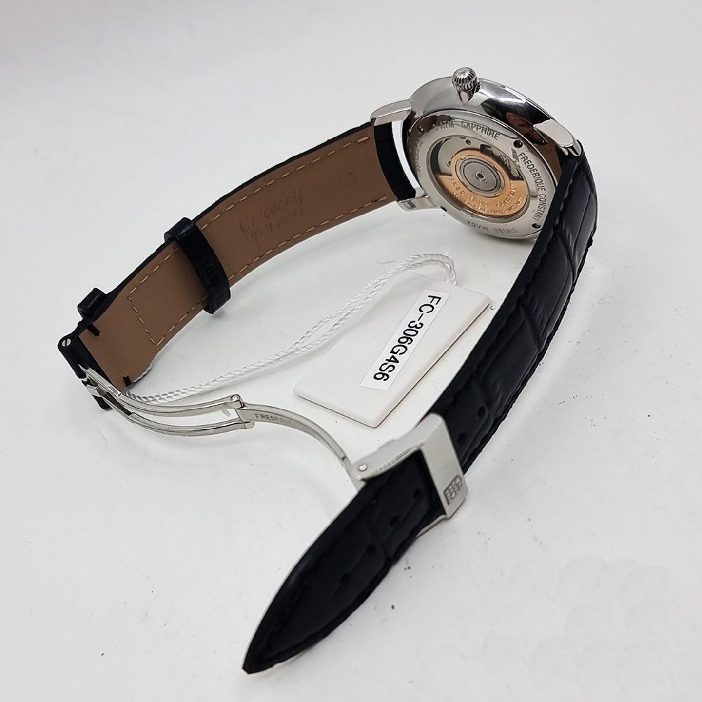 Frederique Constant Slimline Automatic FC-306G4S6 (2025) - Zwart wijzerplaat 40mm Staal (6/8)