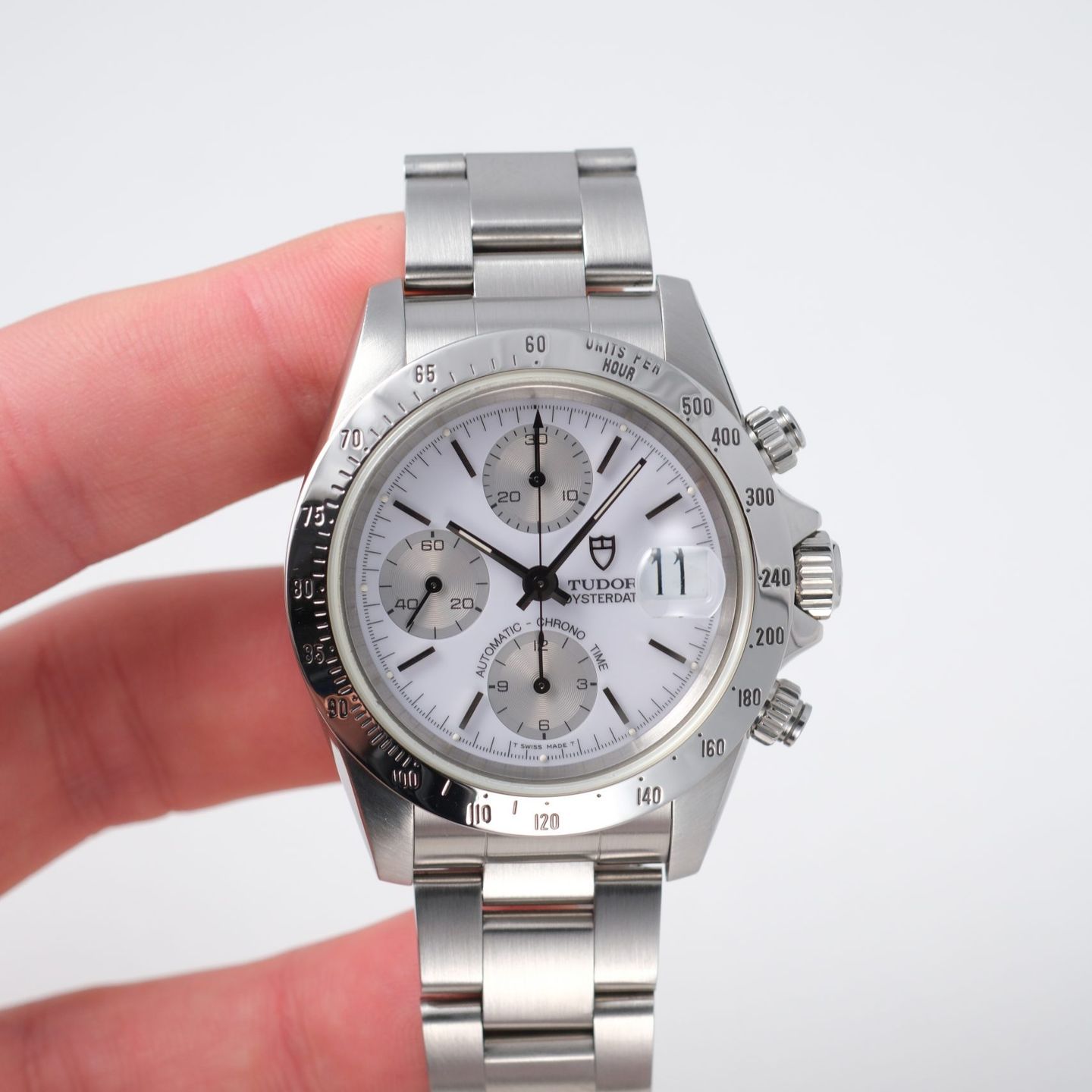 Tudor Prince Date 79260 (1996) - White dial 40 mm Steel case (8/8)