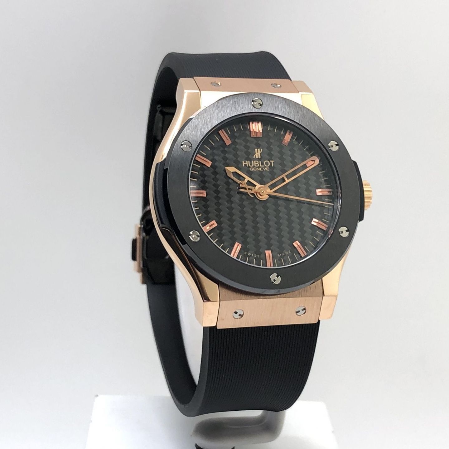 Hublot Classic Fusion 501.PM.1680.RX (Onbekend (willekeurig serienummer)) - Zwart wijzerplaat 45mm Roodgoud (1/8)