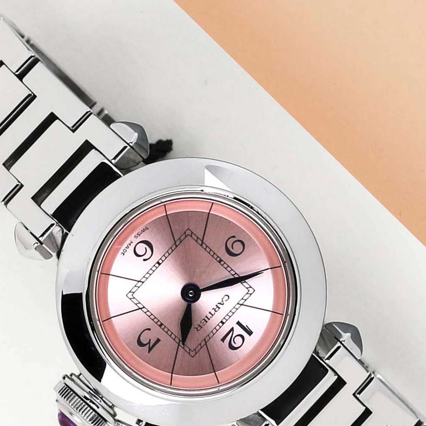 Cartier Pasha W3140008 (2010) - Roze wijzerplaat 27mm Staal (4/8)