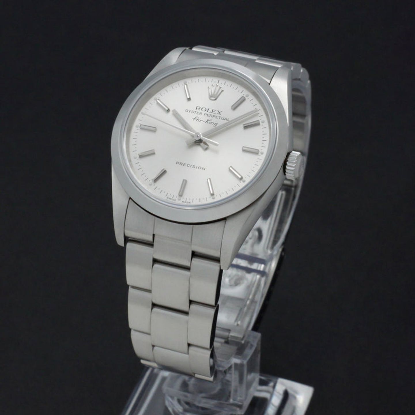 Rolex Air-King 14000M (2002) - Silver dial 34 mm Steel case (2/7)