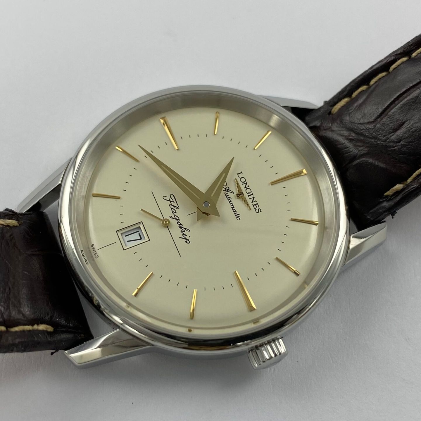 Longines Flagship L4.795.4.78.2 (Onbekend (willekeurig serienummer)) - 39mm Staal (4/6)