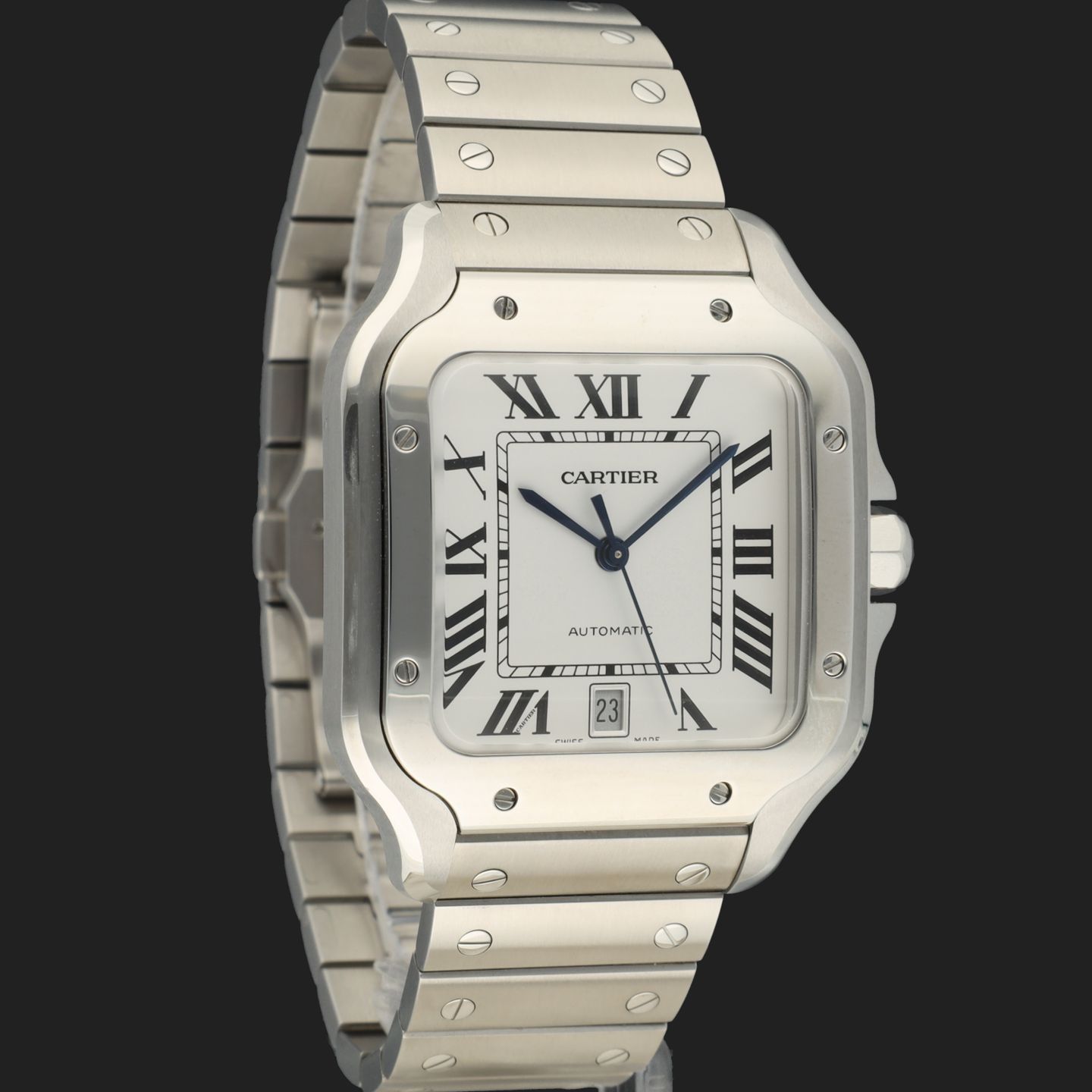 Cartier Santos WSSA0018 (2024) - Zilver wijzerplaat 40mm Staal (4/8)