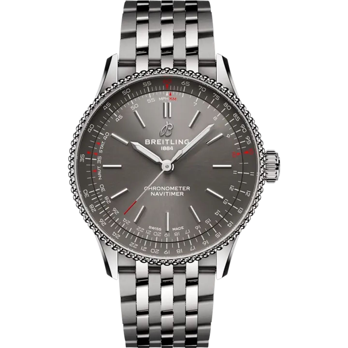 Breitling Navitimer A17327381B1A1 (2023) - Grijs wijzerplaat 36mm Staal (1/1)
