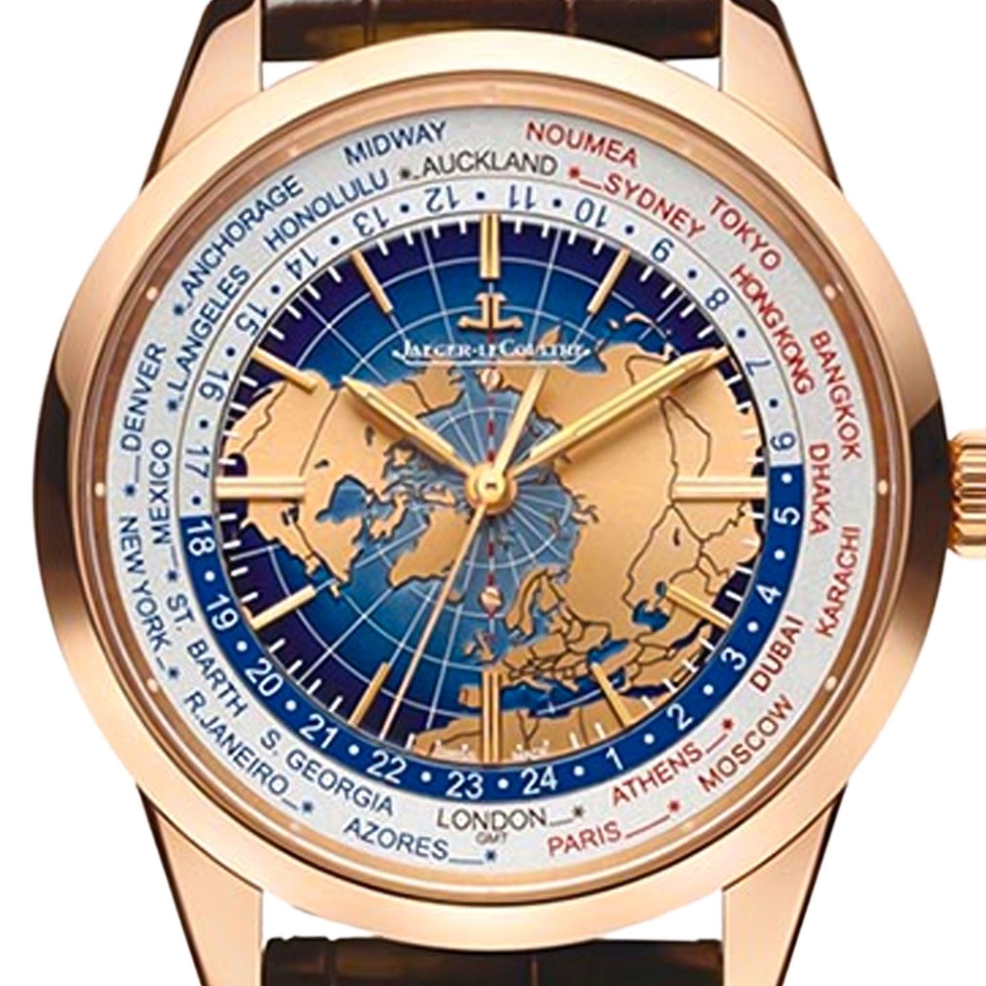 Jaeger-LeCoultre Geophysic Q8102520 (Onbekend (willekeurig serienummer)) - Blauw wijzerplaat 42mm Roségoud (2/3)