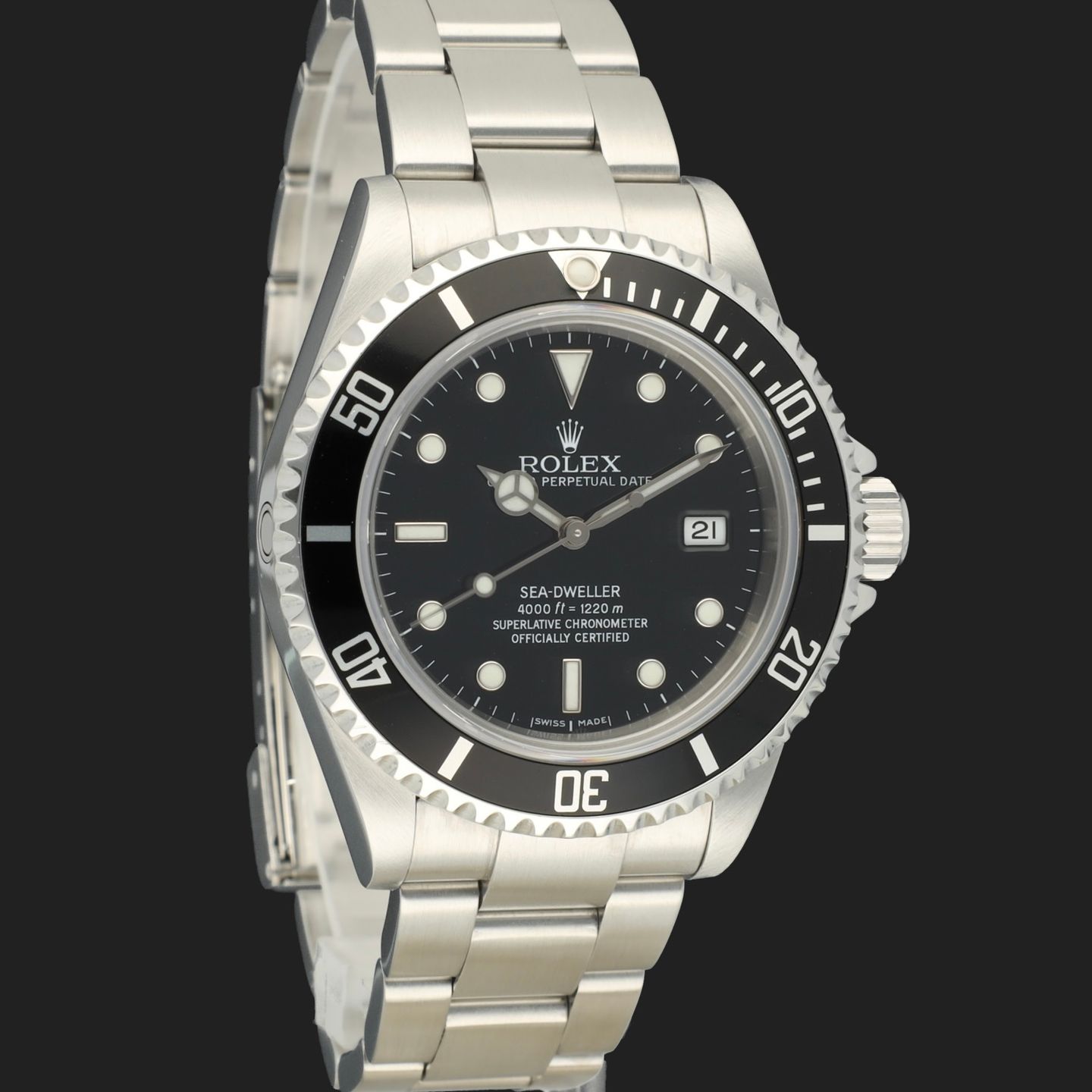 Rolex Sea-Dweller 4000 16600 (2006) - Black dial 40 mm Steel case (4/8)