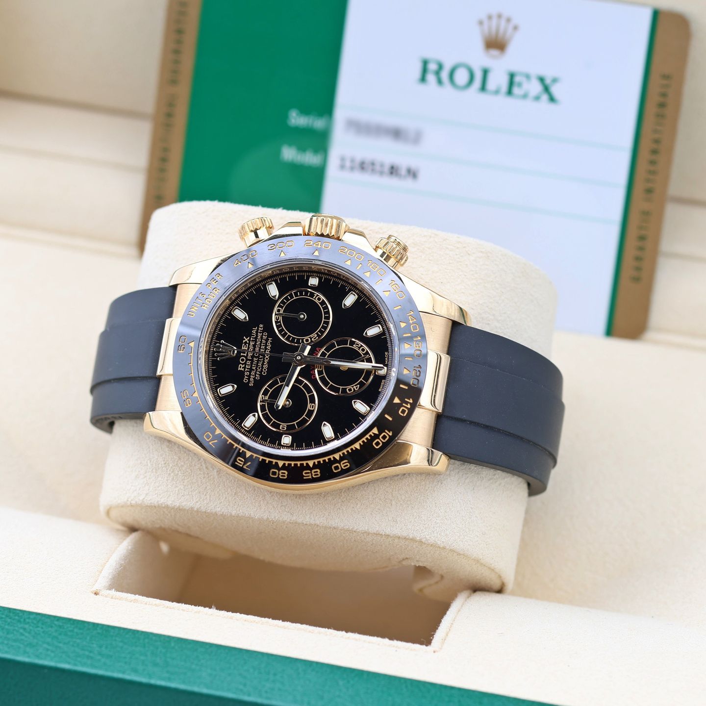 Rolex Daytona 116518LN (Onbekend (willekeurig serienummer)) - Zwart wijzerplaat 40mm Geelgoud (6/8)