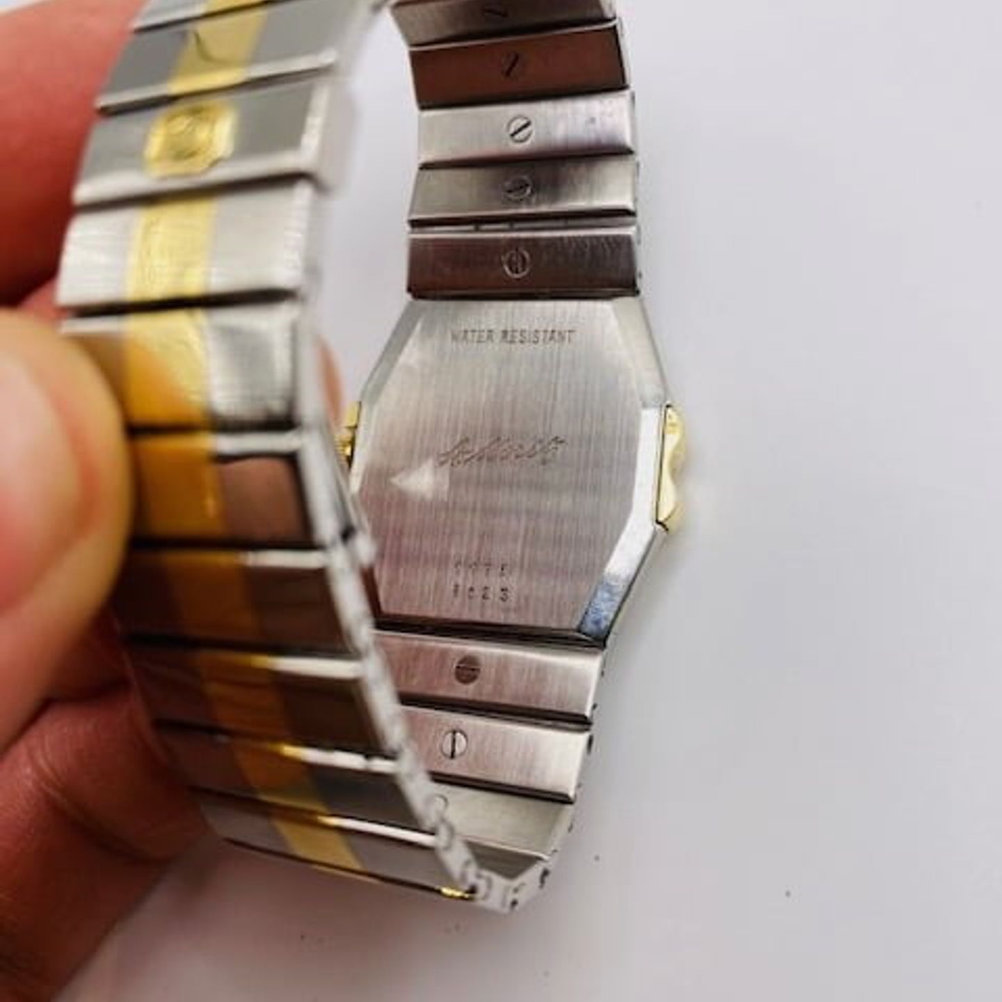 Chopard St. Moritz 8023 (1990) - Grijs wijzerplaat 32mm Goud/Staal (7/7)