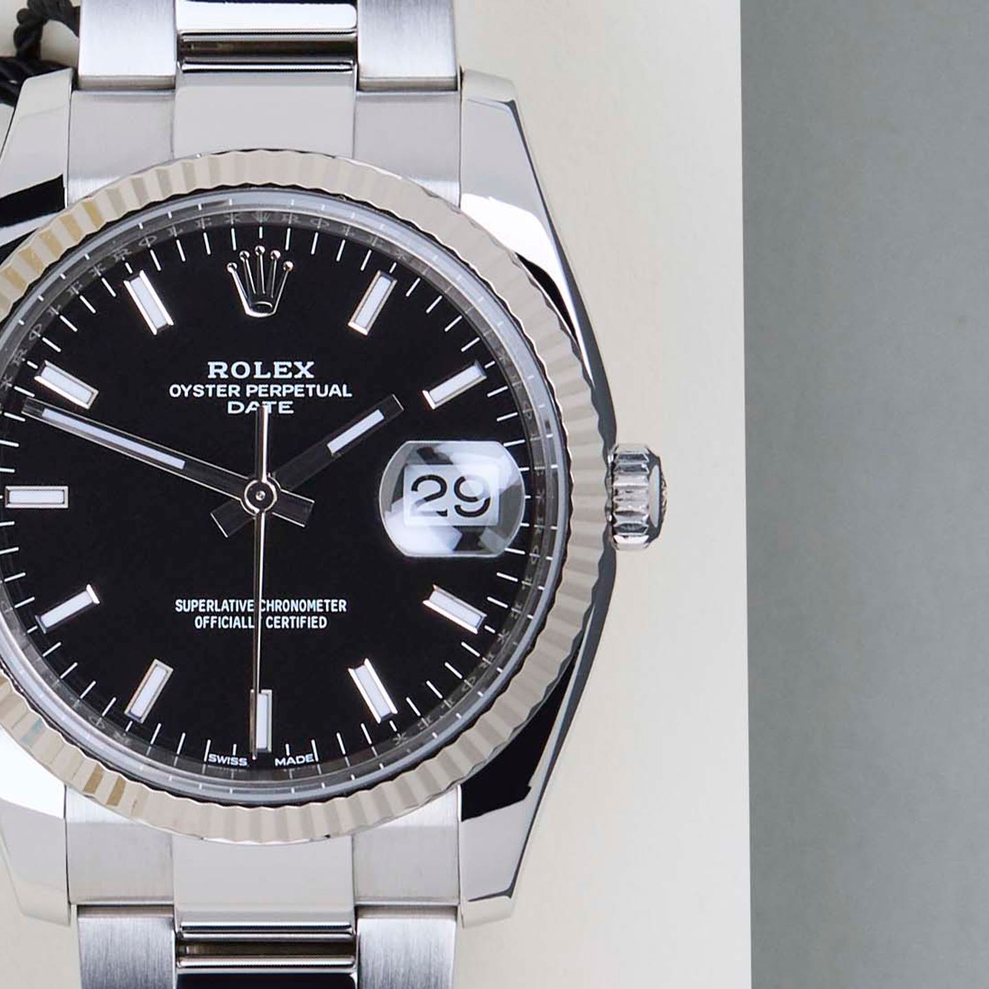 Rolex Oyster Perpetual Date 115234 (2021) - 34mm Staal (5/8)