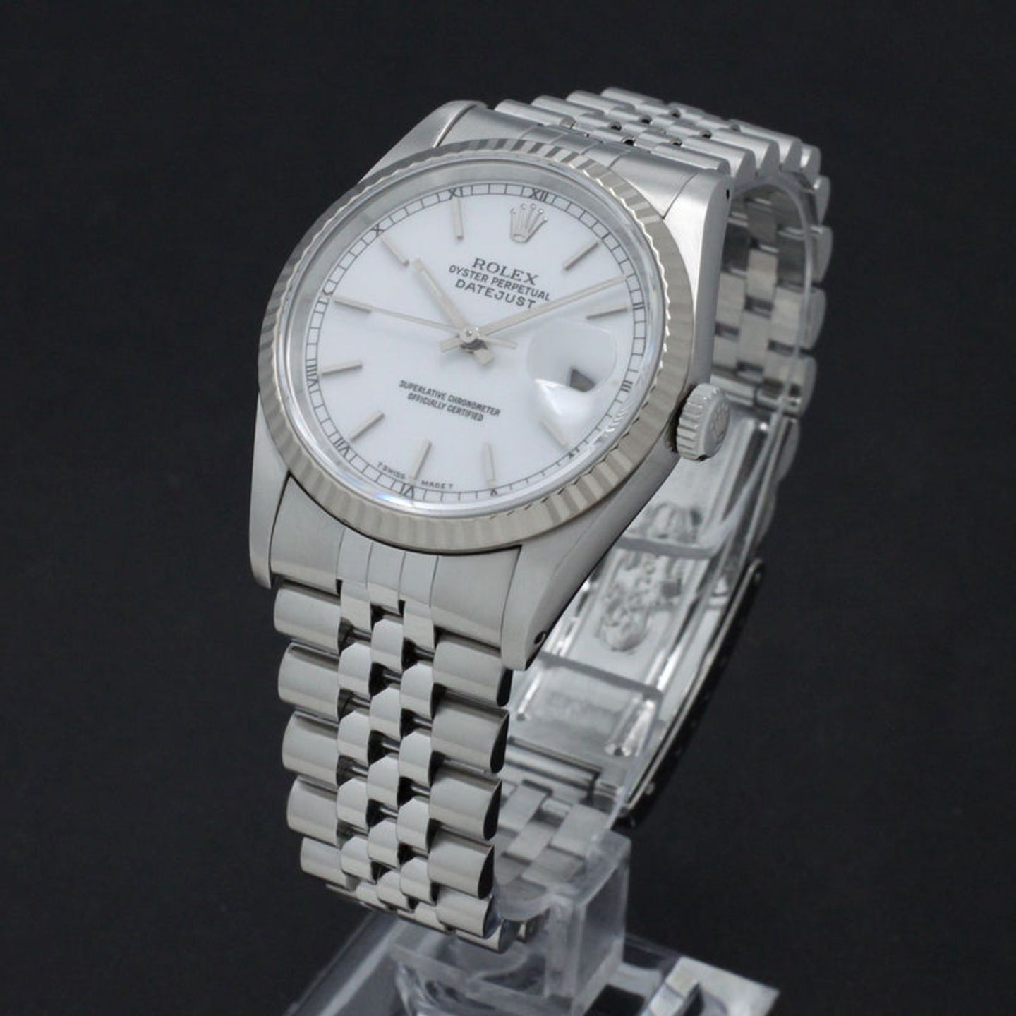 Rolex Datejust 36 16234 (1991) - White dial 36 mm Steel case (2/7)