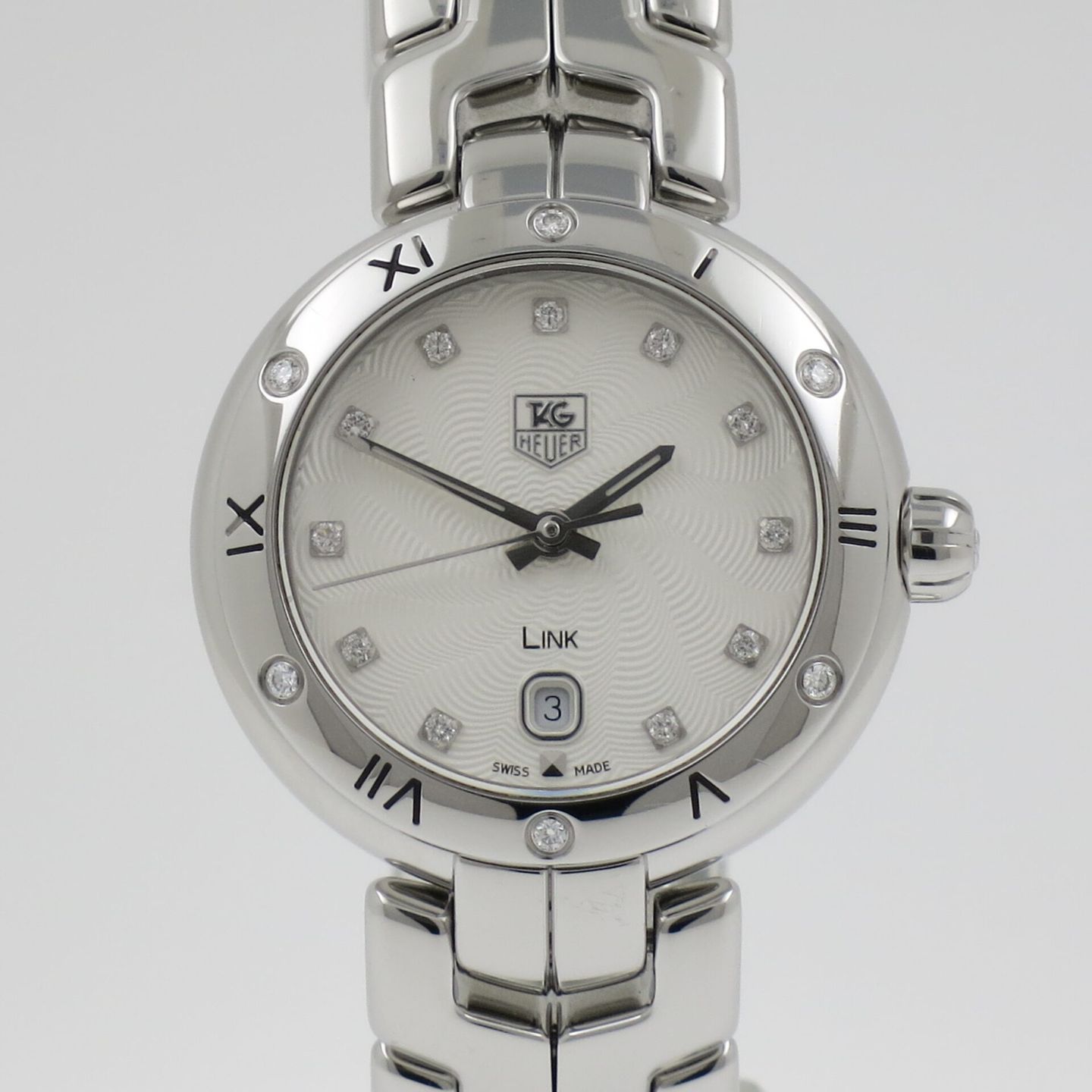 TAG Heuer Link Lady WAT1413.BA0954 (2013) - Silver dial 29 mm Steel case (1/4)