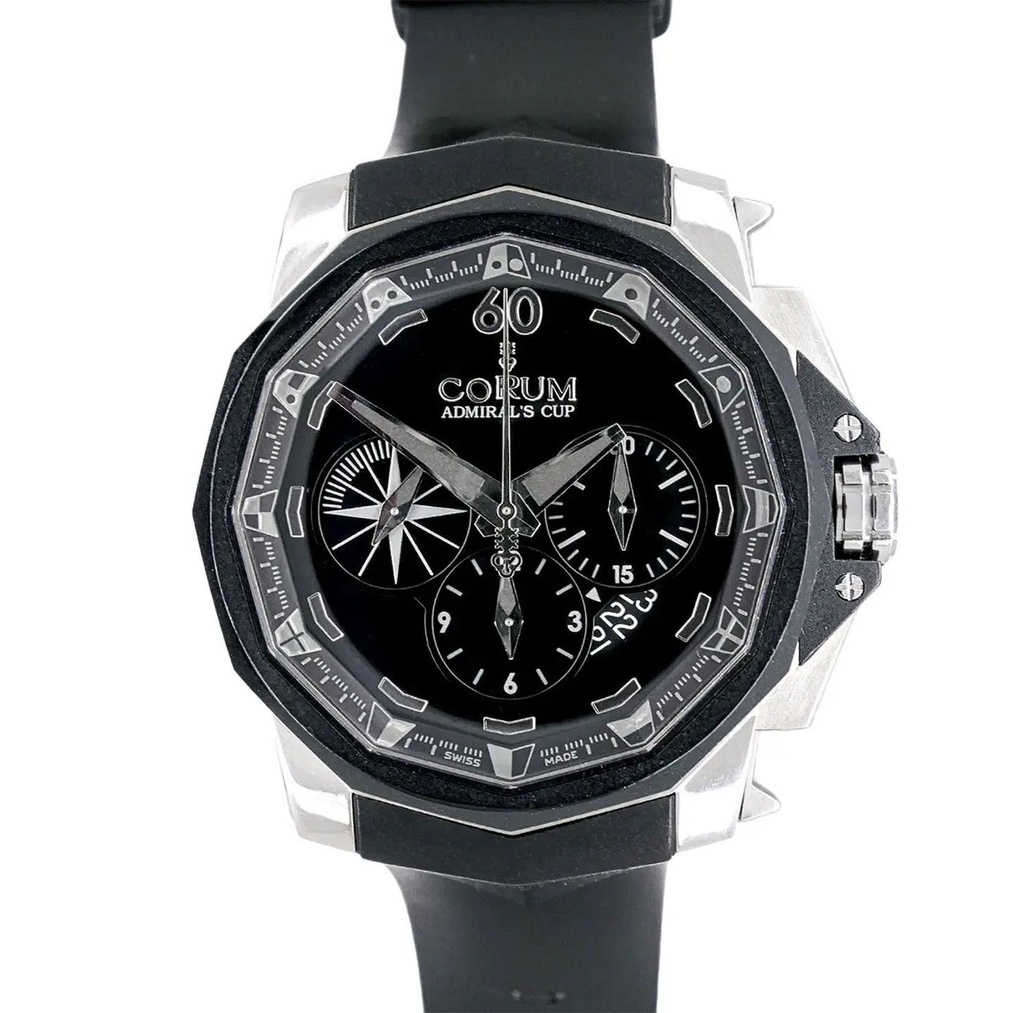 Corum Admiral's Cup Challenger 753.935.06/0371 AN52 (2009) - Zwart wijzerplaat 49mm Titanium (1/8)