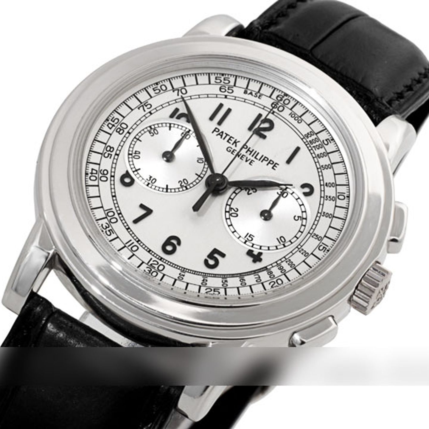 Patek Philippe Chronograph 5070G (2004) - Zilver wijzerplaat 43mm Witgoud (2/4)