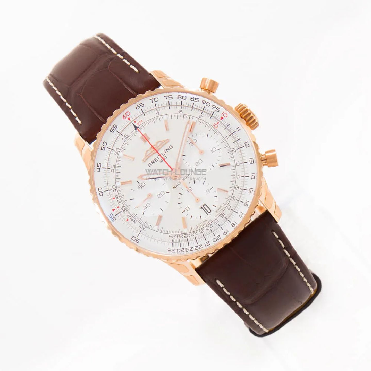 Breitling Navitimer RB0139211G1P1 (2026) - Silver dial 41 mm Red Gold case (2/8)