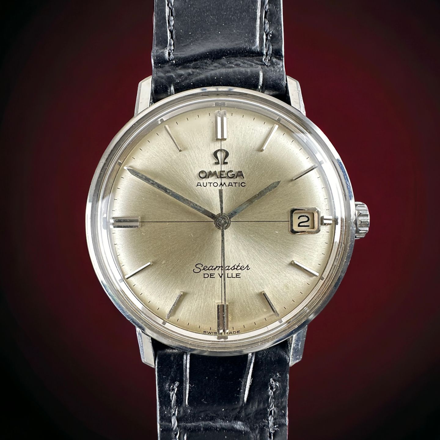 Omega Seamaster DeVille 166.020 (1966) - Wit wijzerplaat 34mm Staal (1/8)