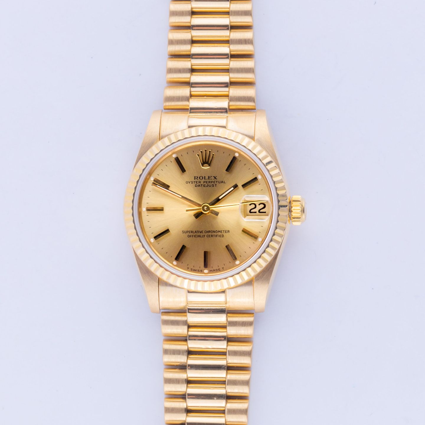 Rolex Datejust 31 68278 (1985) - 31 mm Yellow Gold case (3/8)