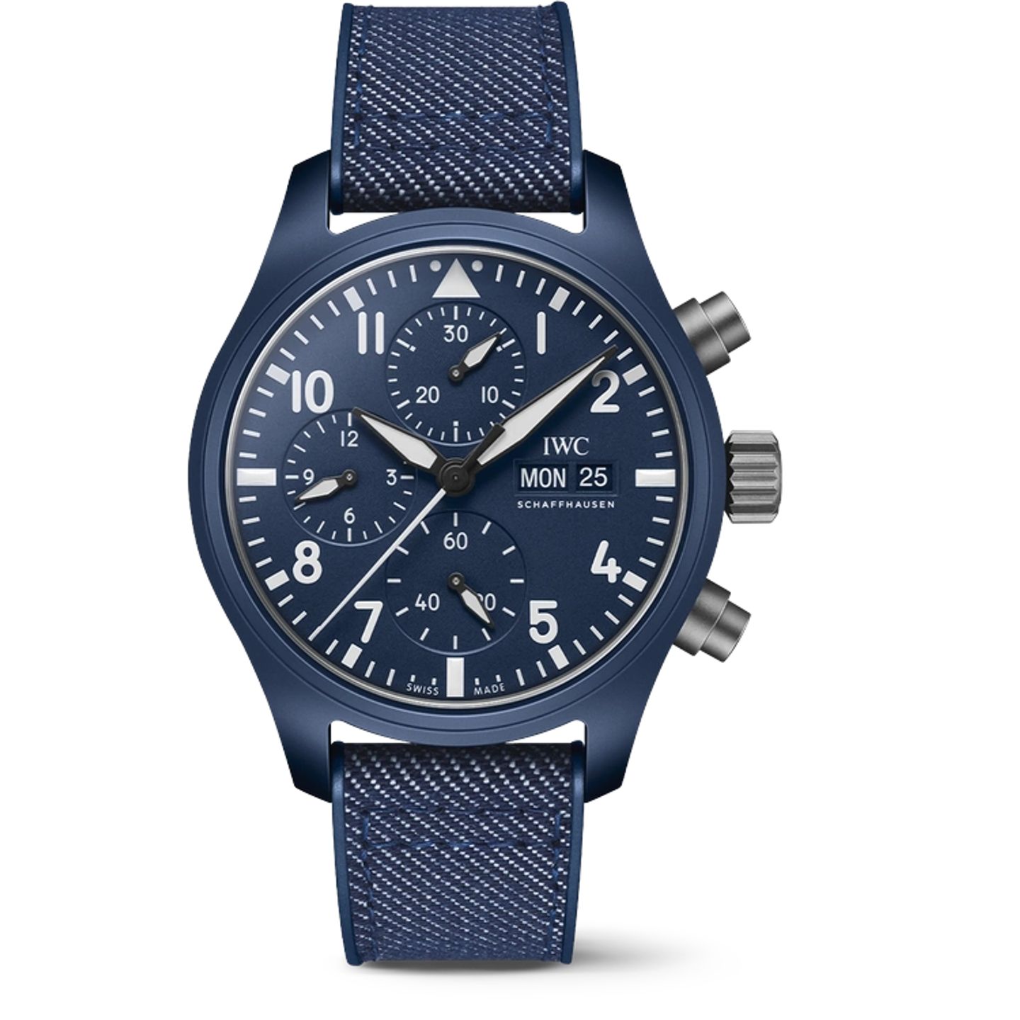 IWC Pilot Chronograph Top Gun IW389404 (2025) - Blauw wijzerplaat 42mm Keramiek (1/1)