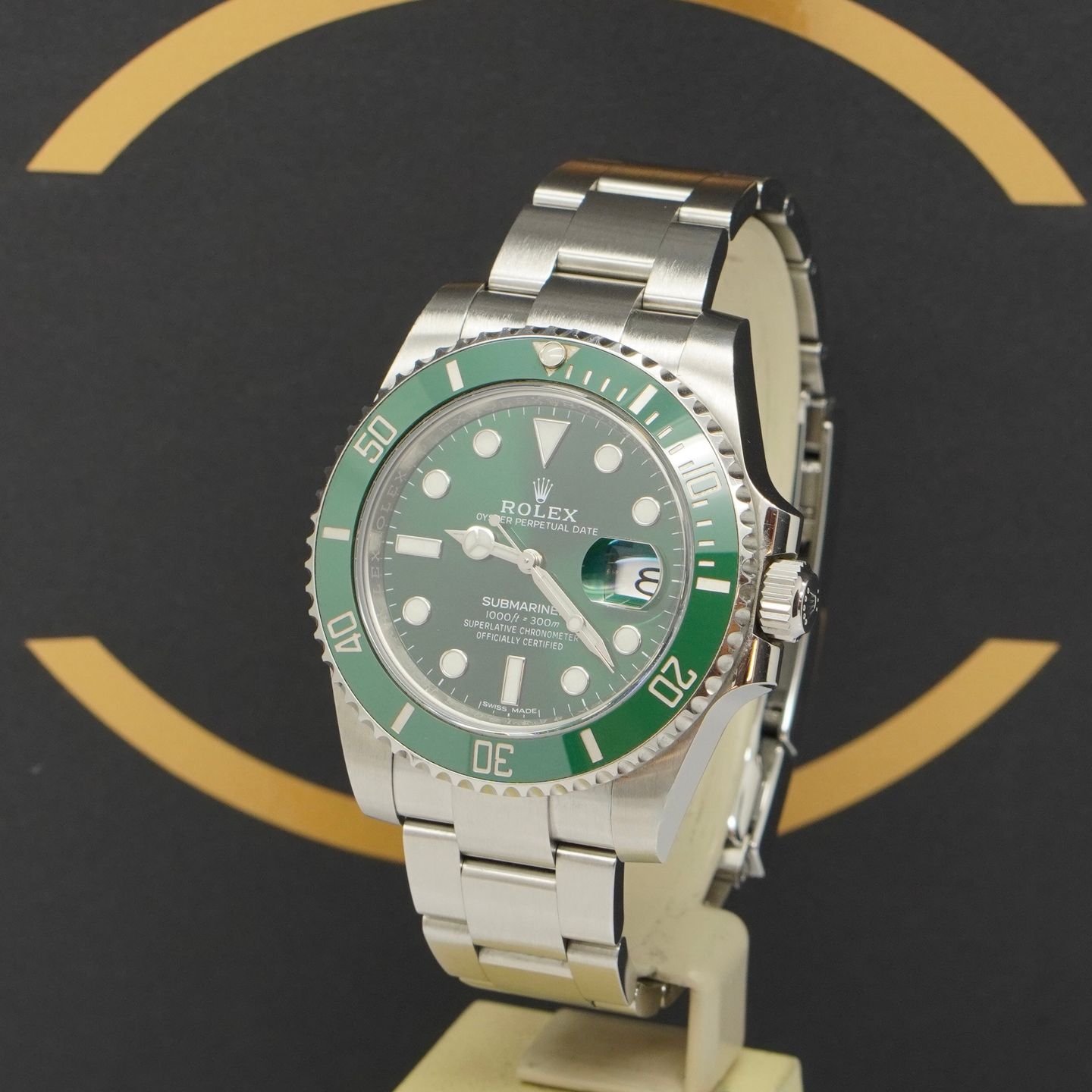 Rolex Submariner Date 116610LV (2018) - Groen wijzerplaat 40mm Staal (2/7)