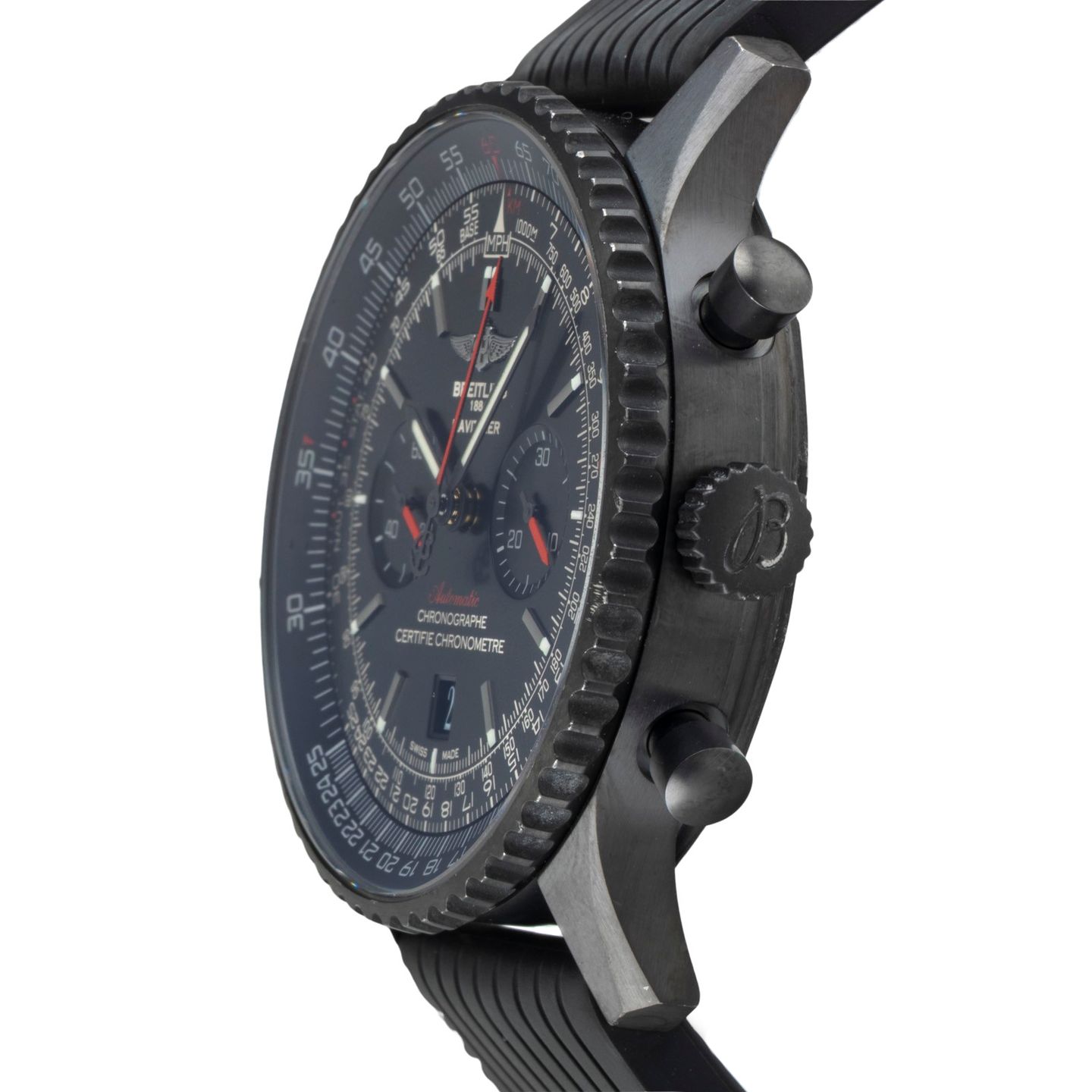 Breitling Navitimer 01 (46 MM) MB012822/BE51 (Onbekend (willekeurig serienummer)) - Zwart wijzerplaat 46mm Staal (6/8)