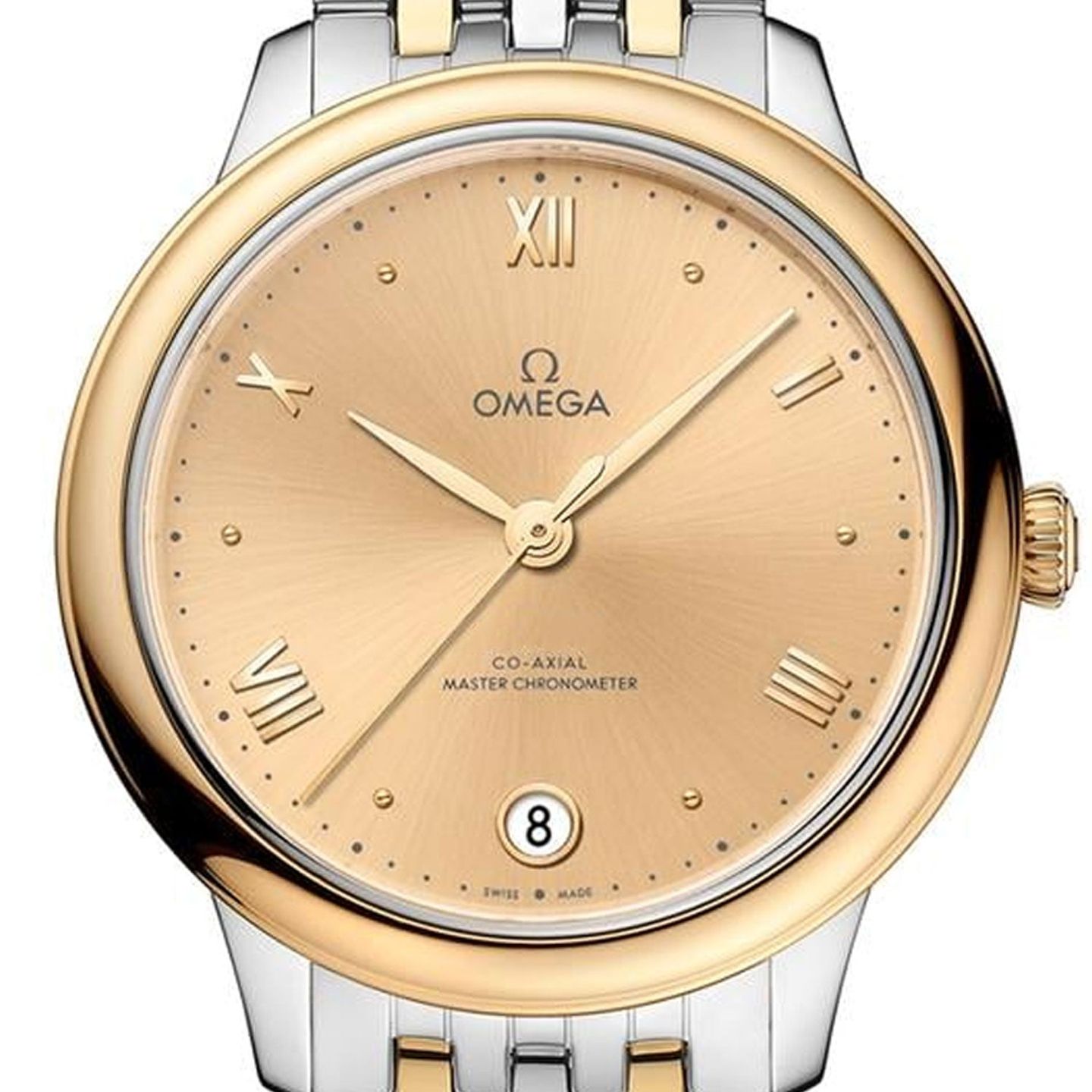 Omega De Ville 434.20.34.20.08.001 (2026) - Champagne wijzerplaat 34mm Goud/Staal (2/2)