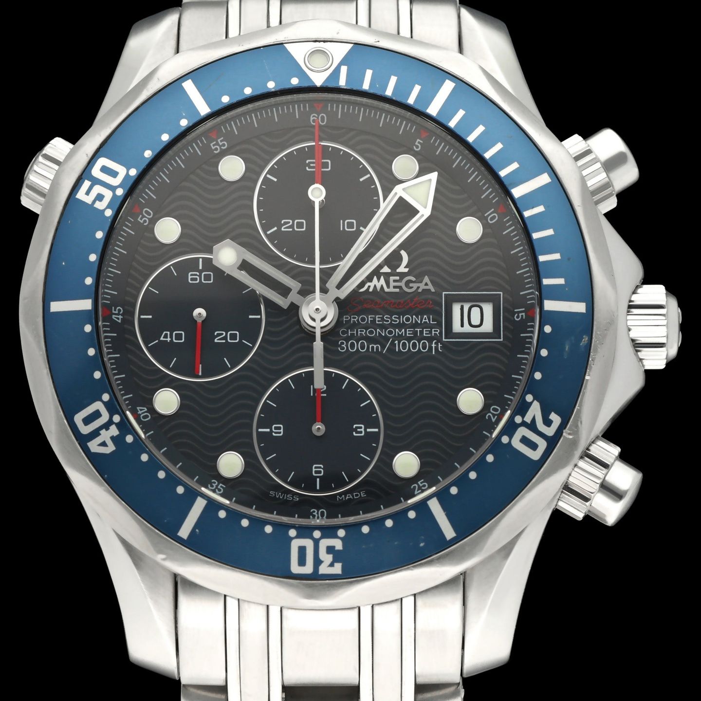 Omega Seamaster Diver 300 M 2225.80.00 (2008) - Blue dial 42 mm Steel case (1/8)