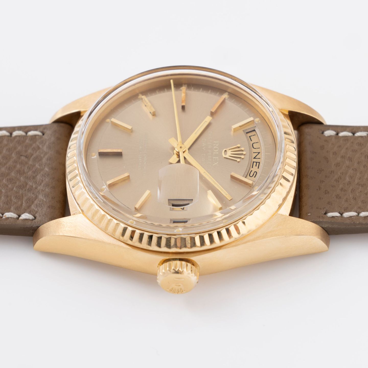 Rolex Day-Date 1803 (1975) - Brown dial 36 mm Yellow Gold case (5/8)