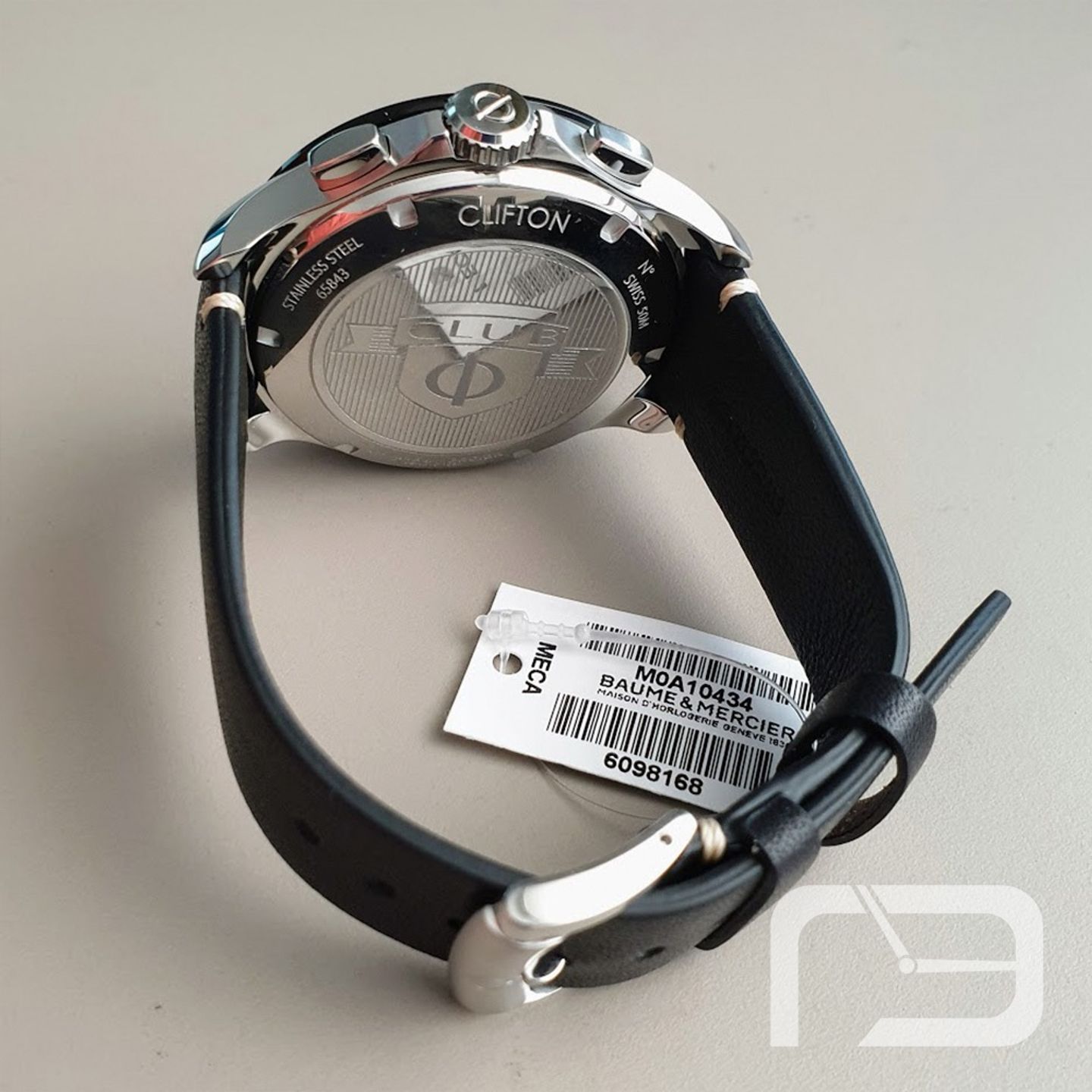 Baume & Mercier Clifton M0A10434 (2024) - Zwart wijzerplaat 44mm Staal (6/8)