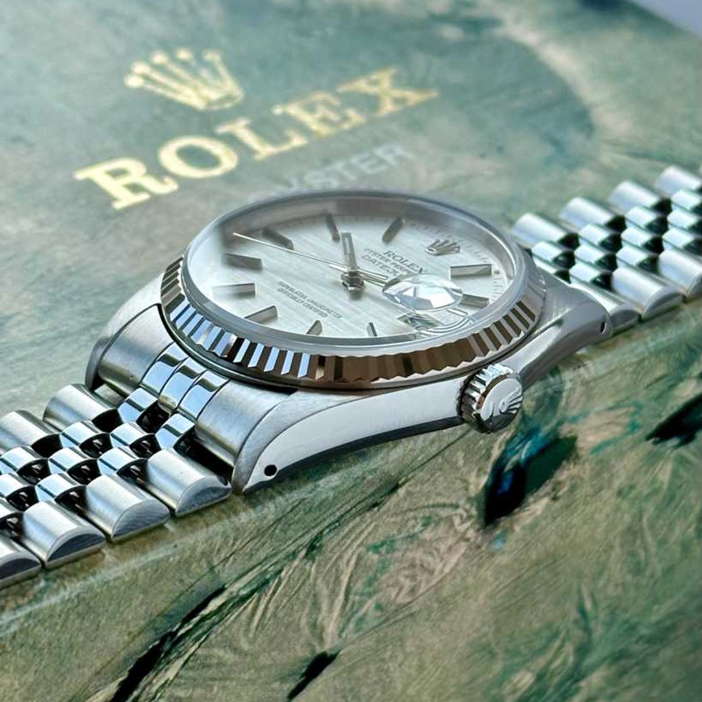 Rolex Datejust 36 16234 (1988) - Zilver wijzerplaat 36mm Staal (7/8)