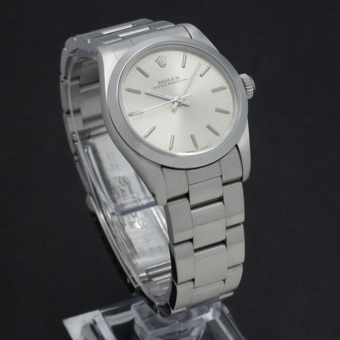 Rolex Oyster Perpetual 31 67480 (1989) - Zilver wijzerplaat 31mm Staal (4/7)