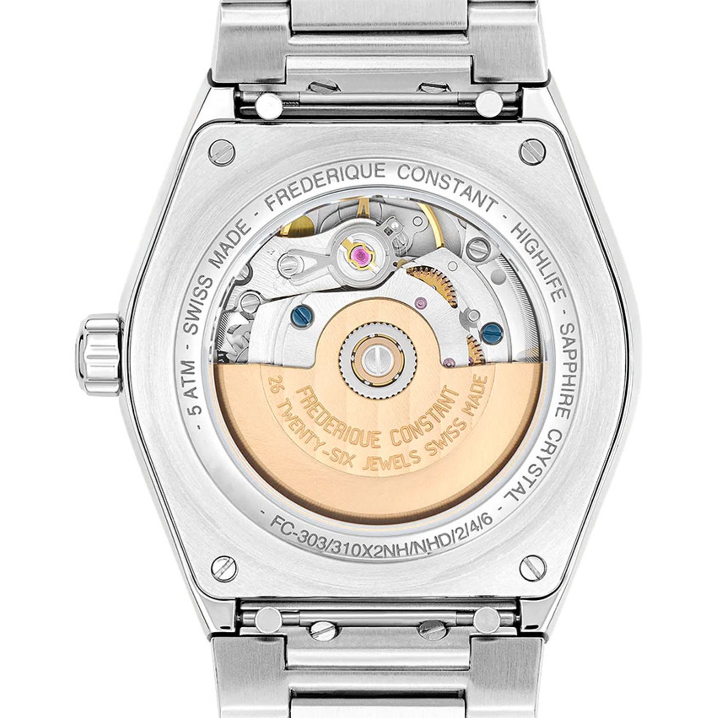 Frederique Constant Ladies Automatic FC-303LP2NH6B - (6/7)
