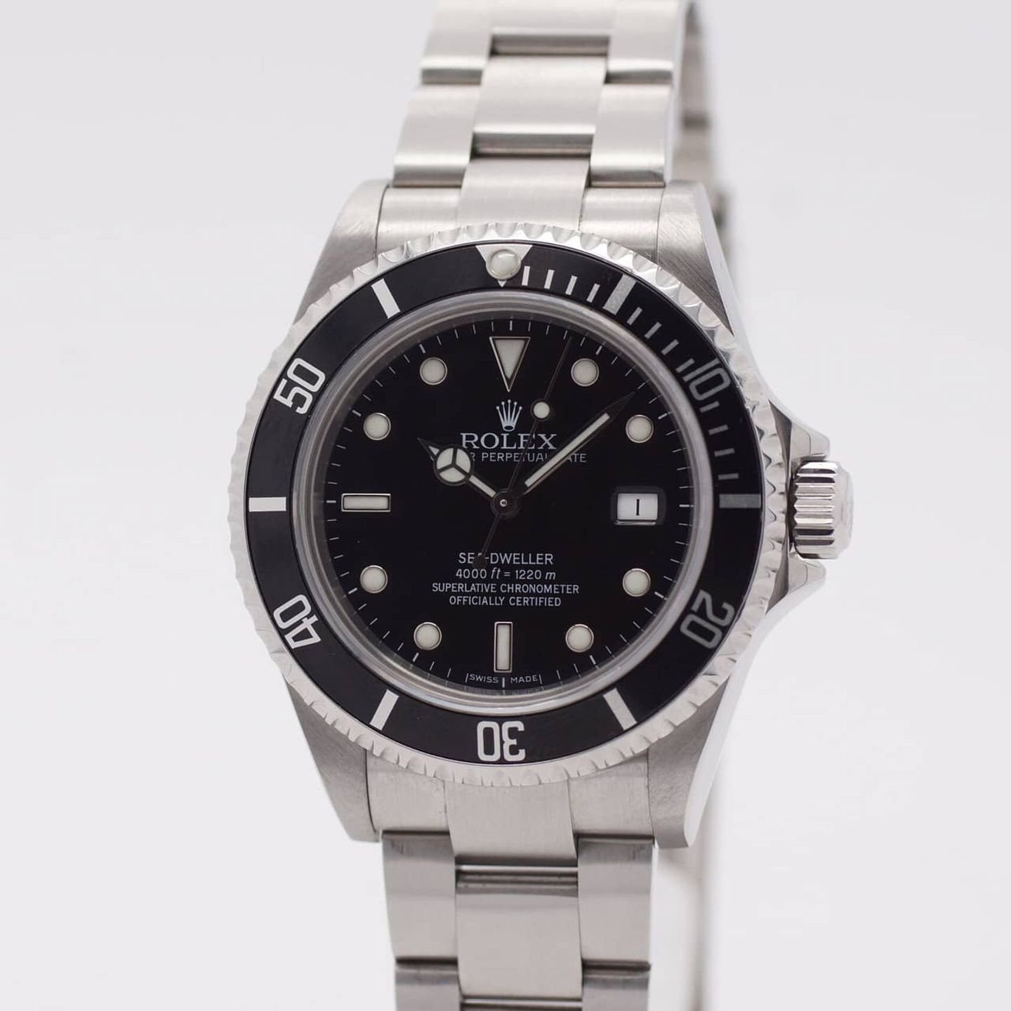 Rolex Sea-Dweller 4000 16600 (2007) - Zwart wijzerplaat 40mm Staal (3/8)