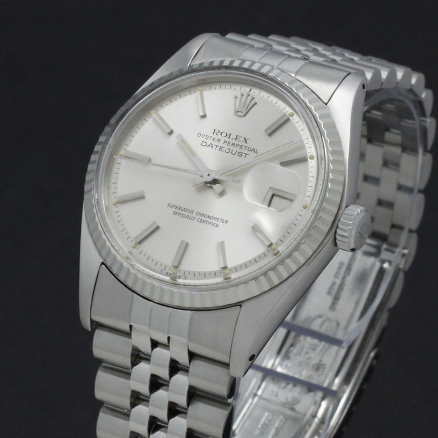 Rolex Datejust 1601 (1978) - Zilver wijzerplaat 36mm Staal (6/7)