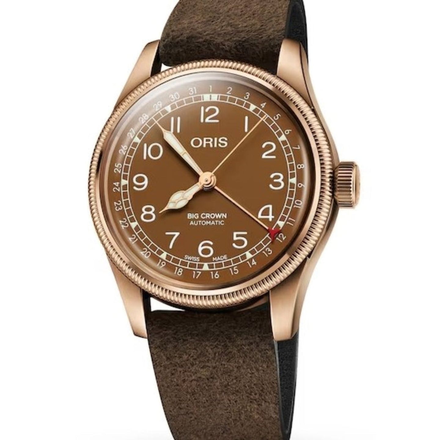Oris Big Crown Pointer Date 01 754 7741 3166-07 5 20 74BR (2026) - Bruin wijzerplaat 40mm Brons (1/1)