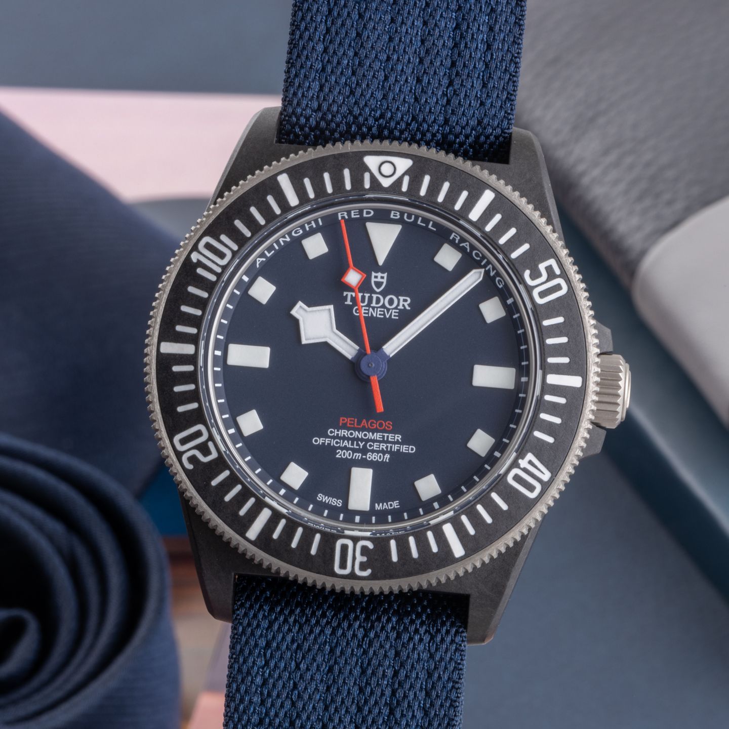 Tudor Pelagos 25707KN (Onbekend (willekeurig serienummer)) - Blauw wijzerplaat 42mm Carbon (3/8)