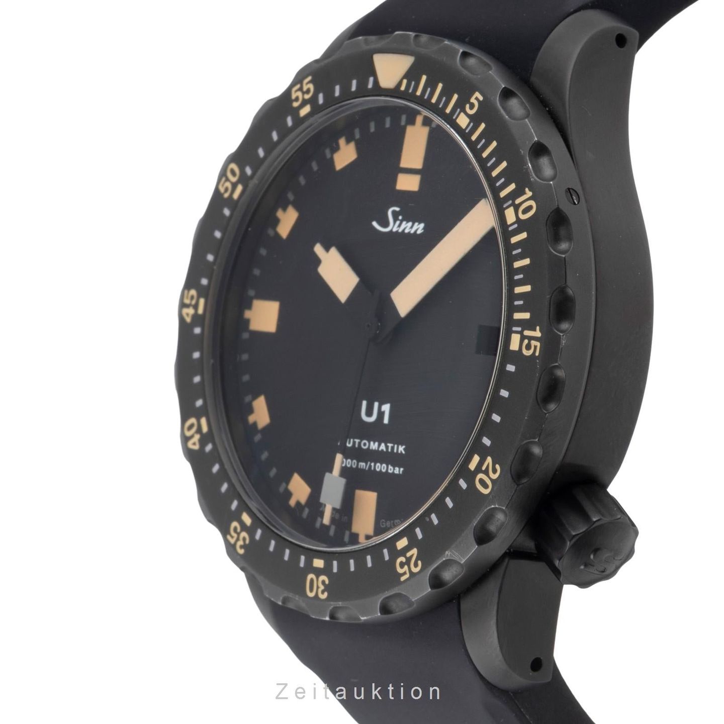 Sinn U1 1010.023 (Onbekend (willekeurig serienummer)) - Zwart wijzerplaat 44mm Staal (5/8)