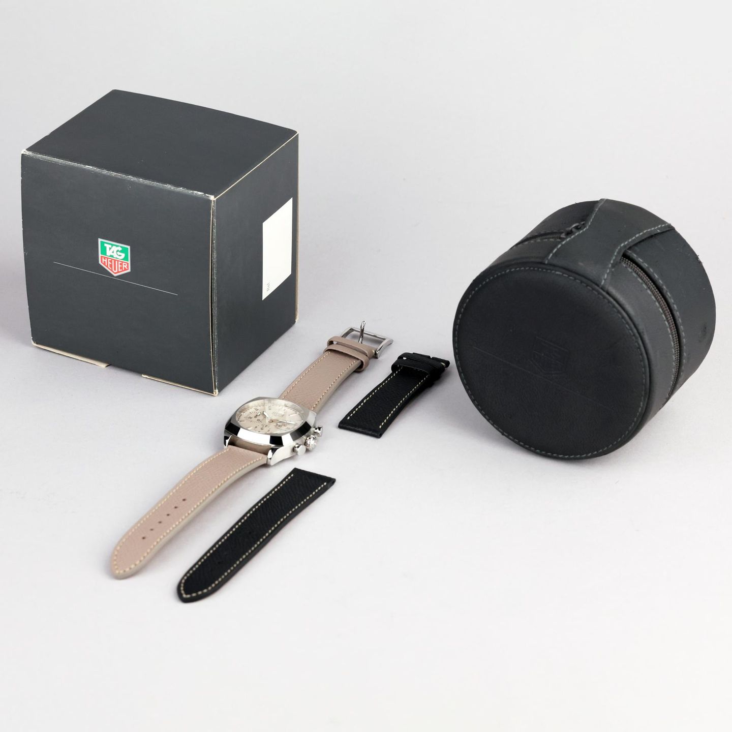 TAG Heuer Monza CR2111 (Onbekend (willekeurig serienummer)) - Wit wijzerplaat 38mm Staal (8/8)