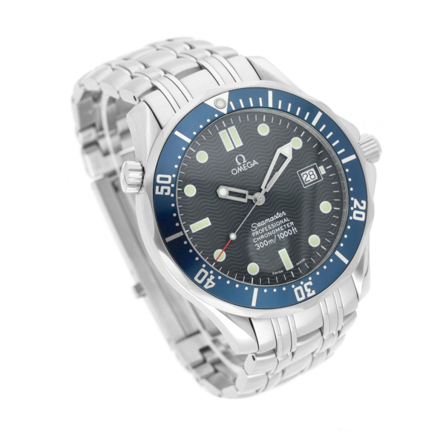 Omega Seamaster Diver 300 M 2531.80.00 (2002) - Blauw wijzerplaat 41mm Staal (3/5)