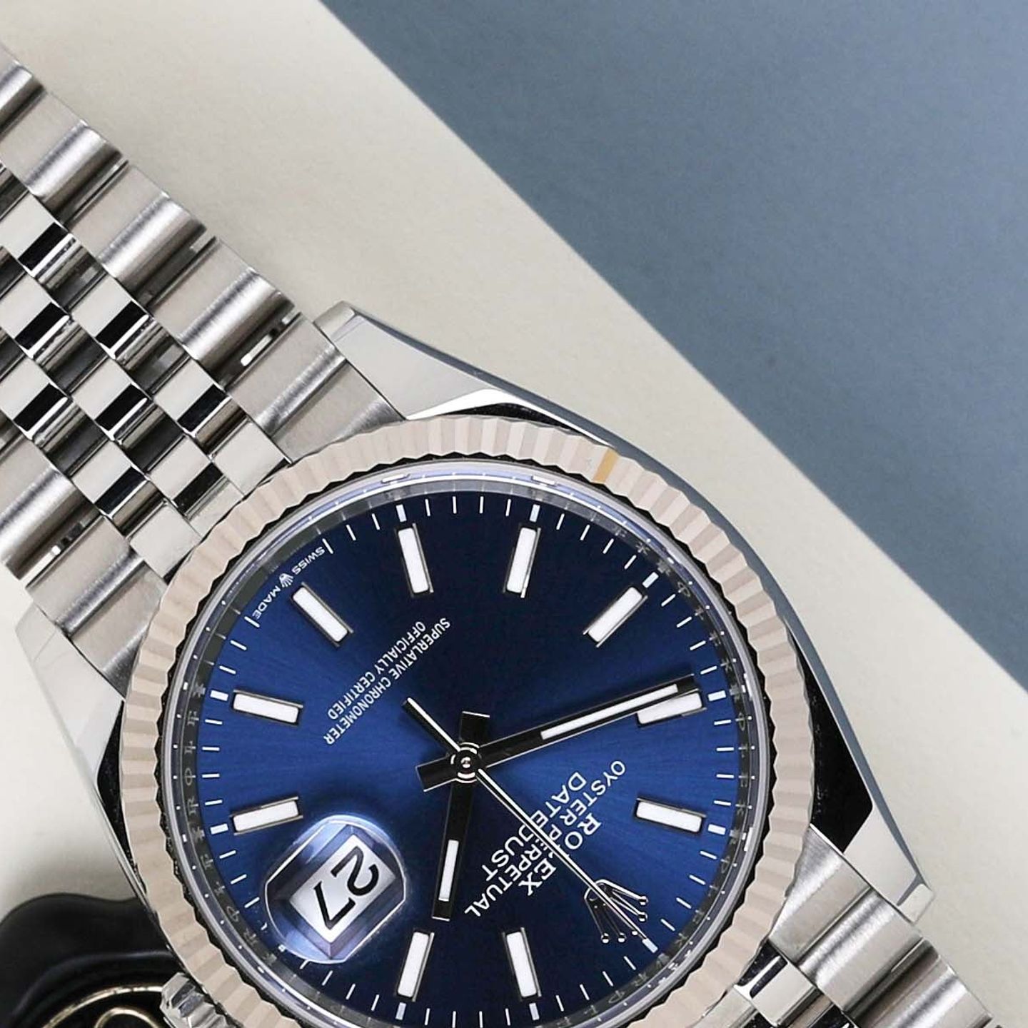 Rolex Datejust 36 126234 (2024) - Blue dial 36 mm Steel case (4/8)