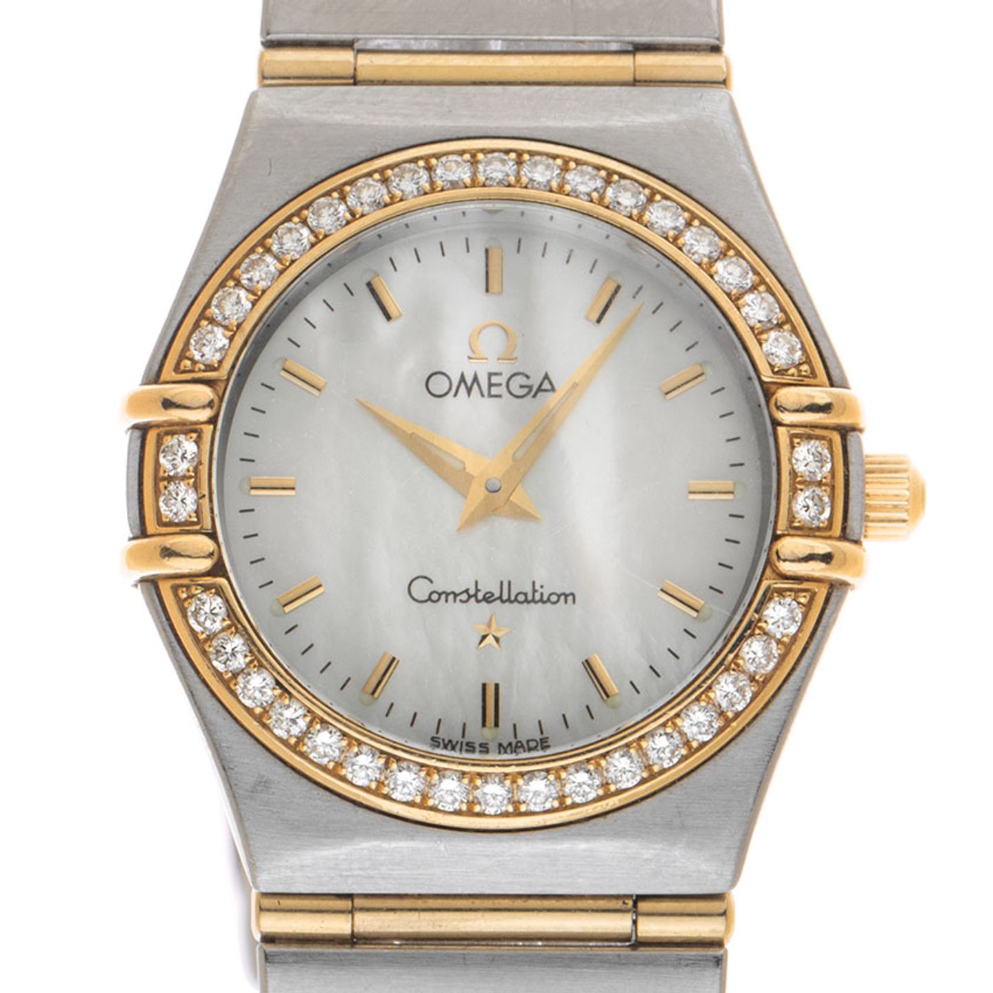 Omega Constellation Men 1277.70.00 (2001) - White dial 26 mm Gold/Steel case (1/7)