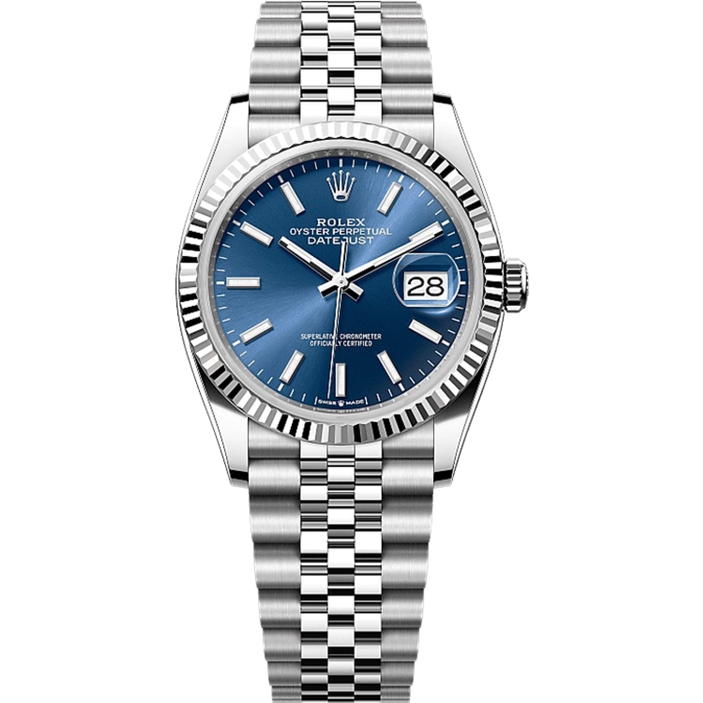 Rolex Datejust 36 126234 (2025) - Blauw wijzerplaat 36mm Staal (1/1)