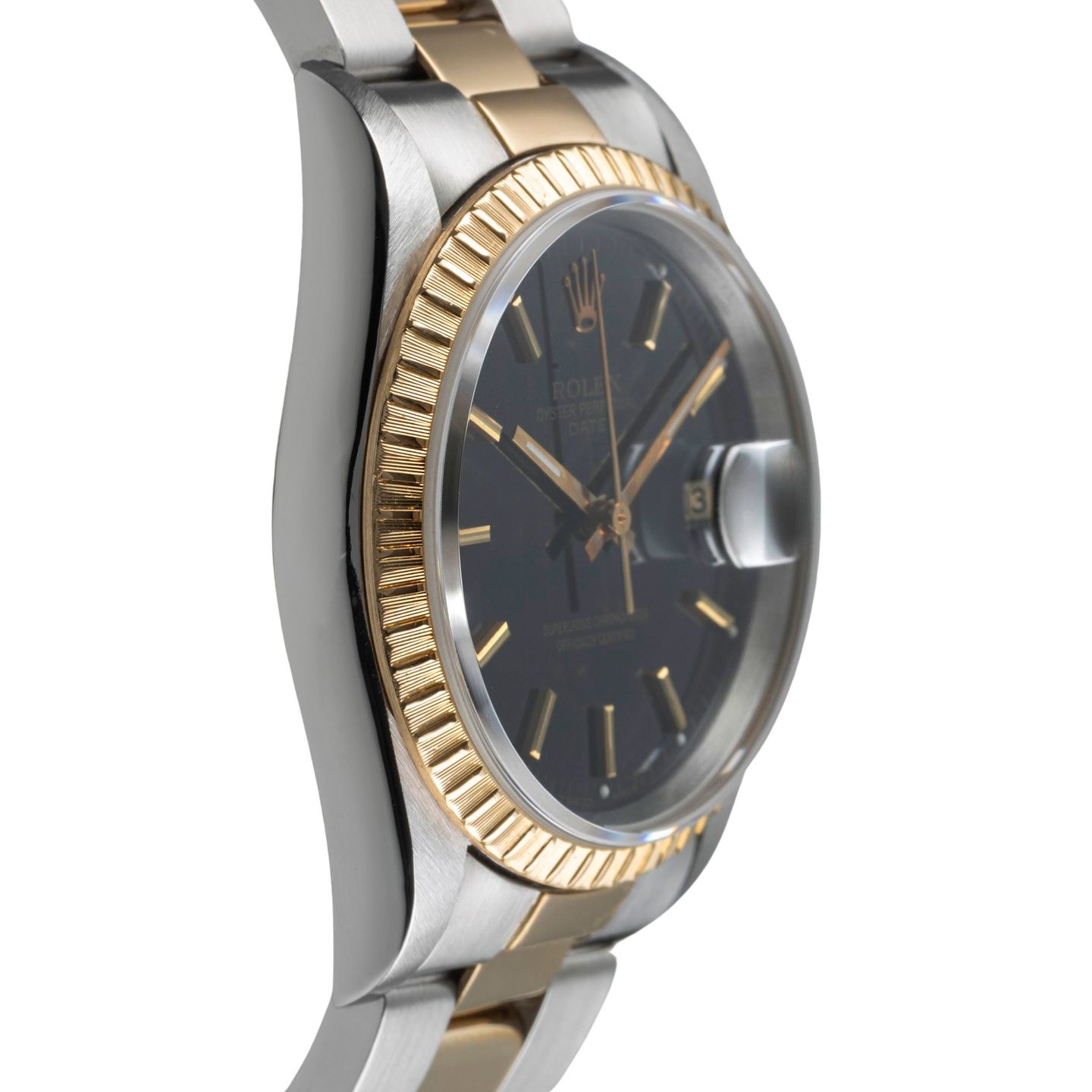 Rolex Oyster Perpetual Date 15223 (1996) - 34 mm Gold/Steel case (7/8)