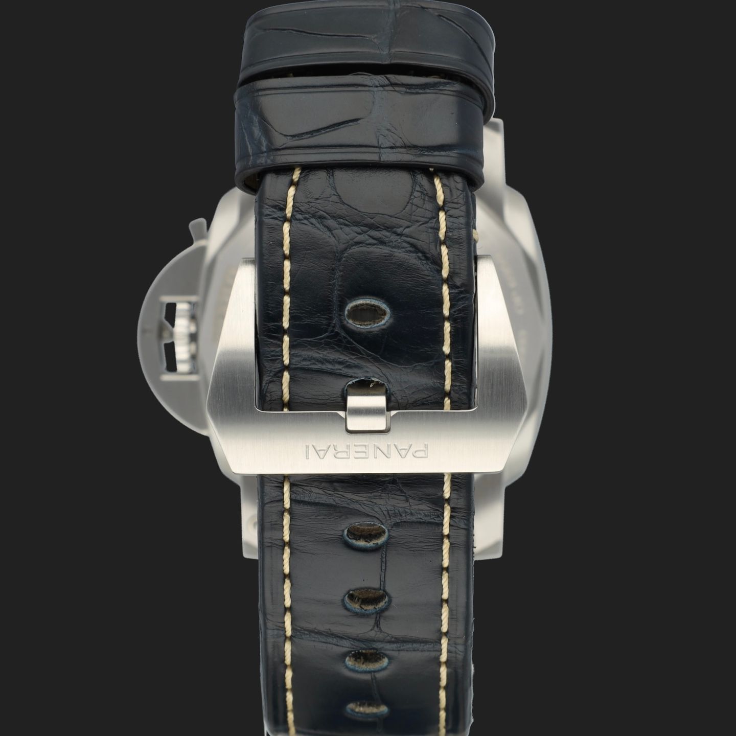 Panerai Luminor 1950 10 Days GMT PAM00986 (2020) - Blue dial 44 mm Steel case (6/8)