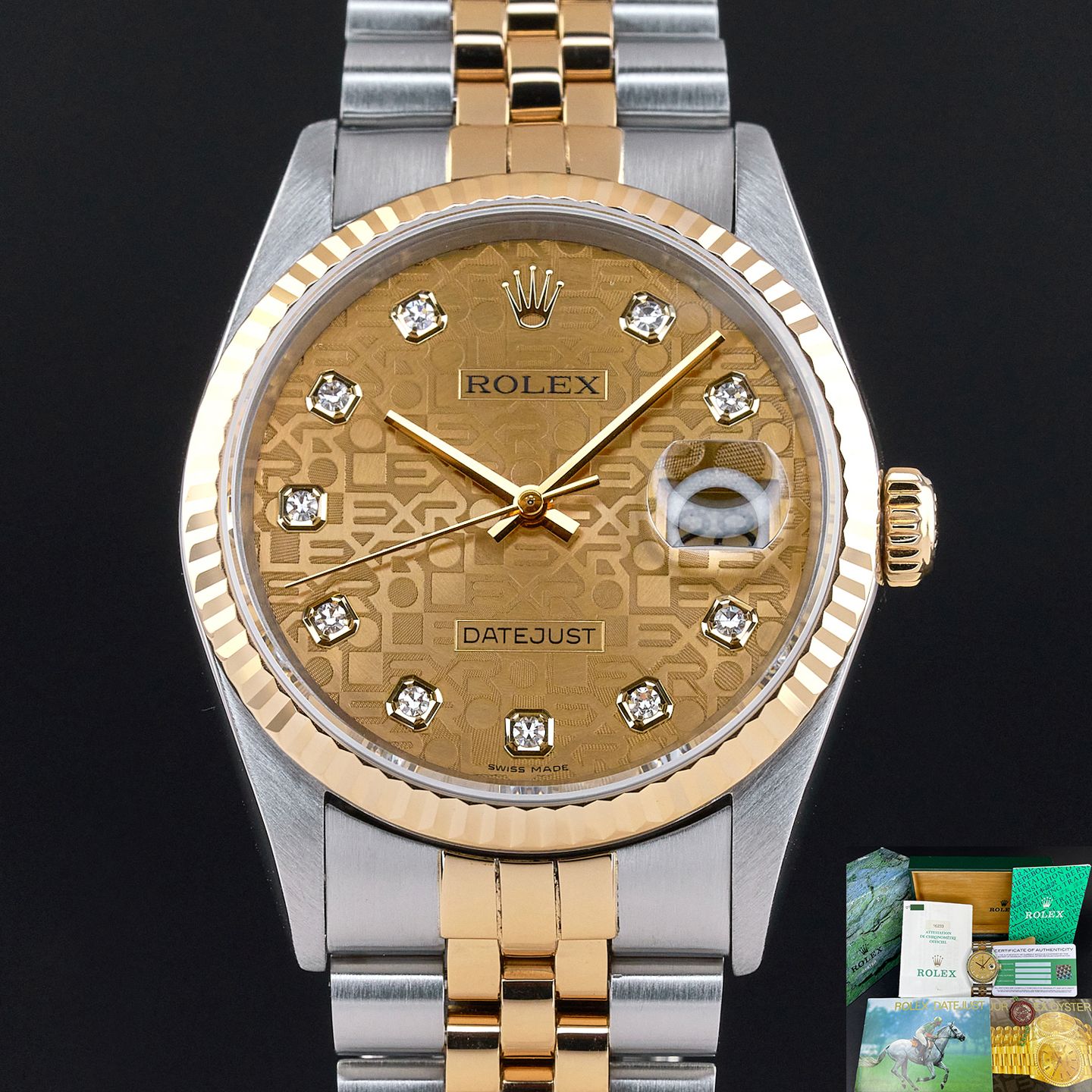 Rolex Datejust 36 16233 (1998) - 36mm Goud/Staal (1/7)