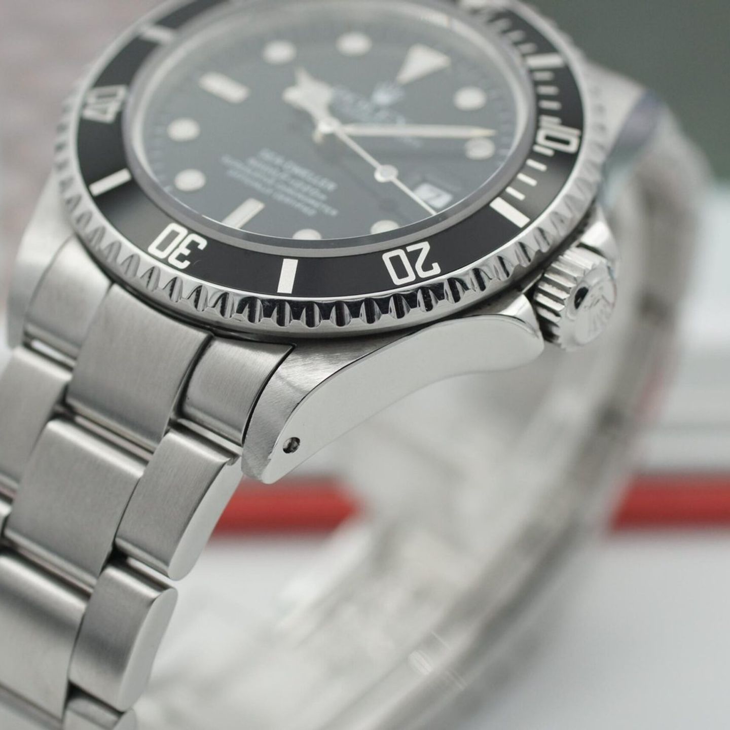 Rolex Sea-Dweller 4000 16600 (1997) - Zwart wijzerplaat 40mm Staal (8/8)