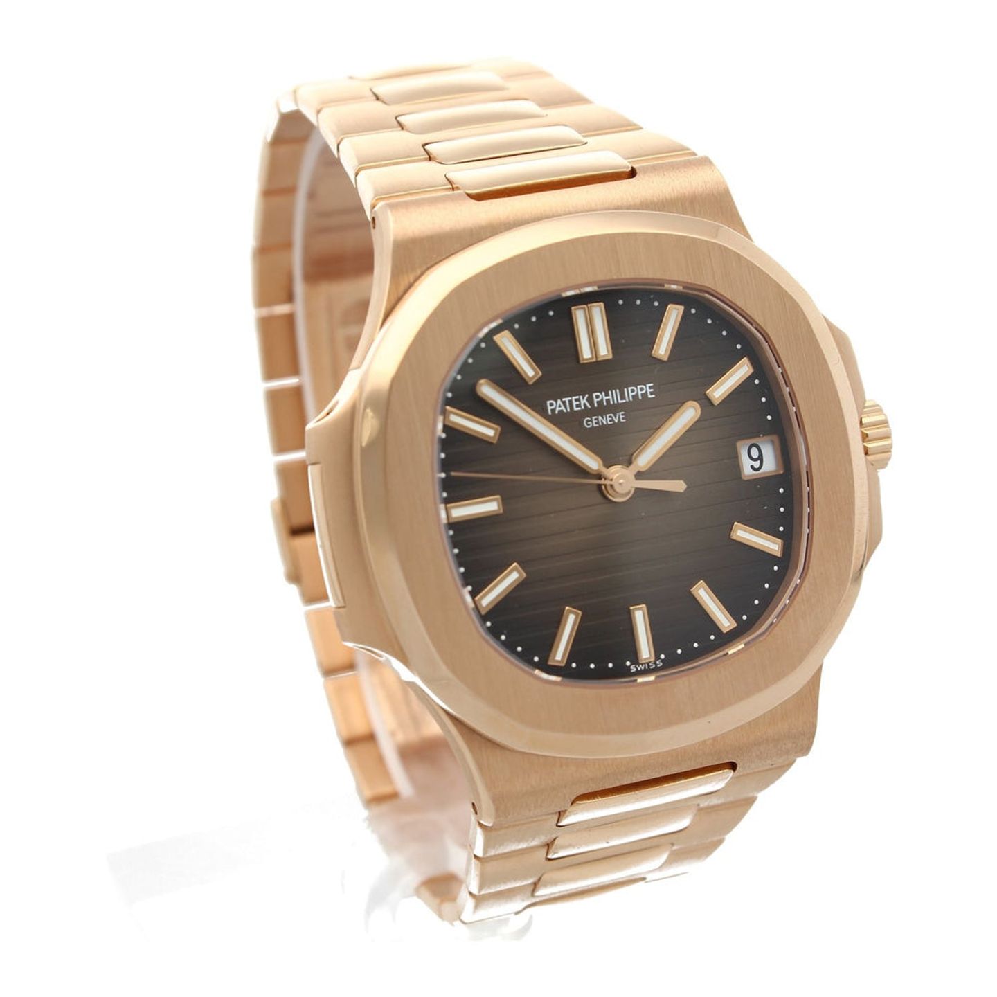 Patek Philippe Nautilus 5711/1R-001 (2018) - Brown dial 40 mm Rose Gold case (7/7)