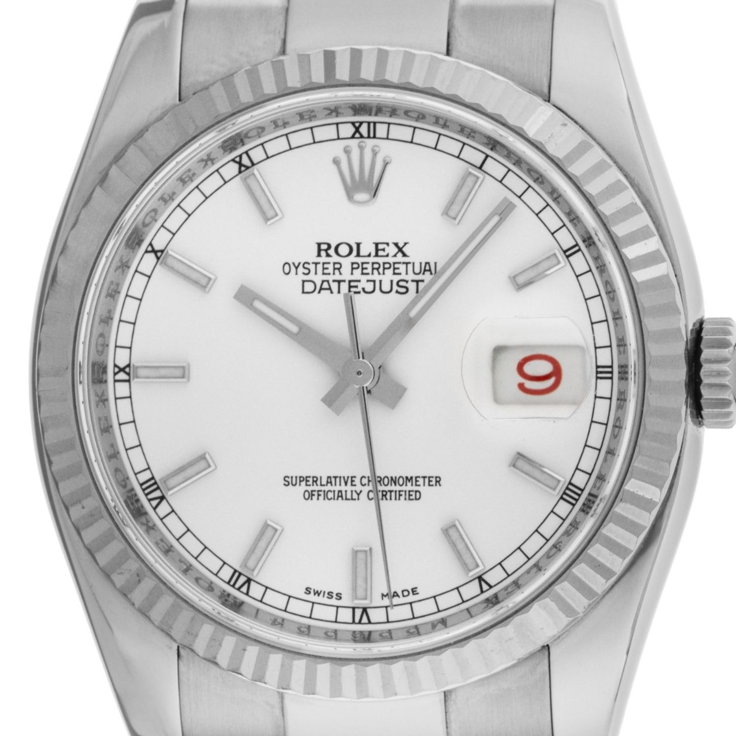 Rolex Datejust 36 116234 (2007) - White dial 36 mm Steel case (1/8)