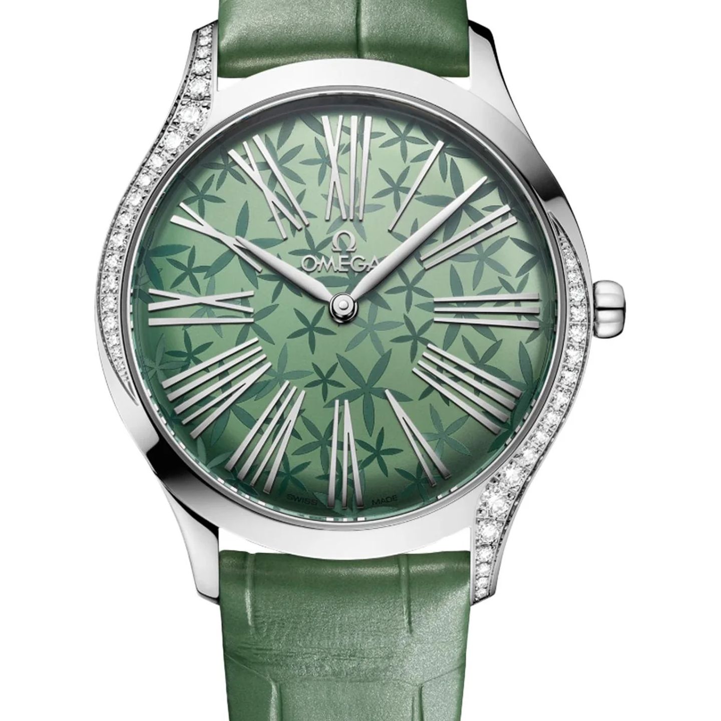 Omega De Ville Trésor 428.18.36.60.10.002 (2026) - Groen wijzerplaat 36mm Staal (1/1)