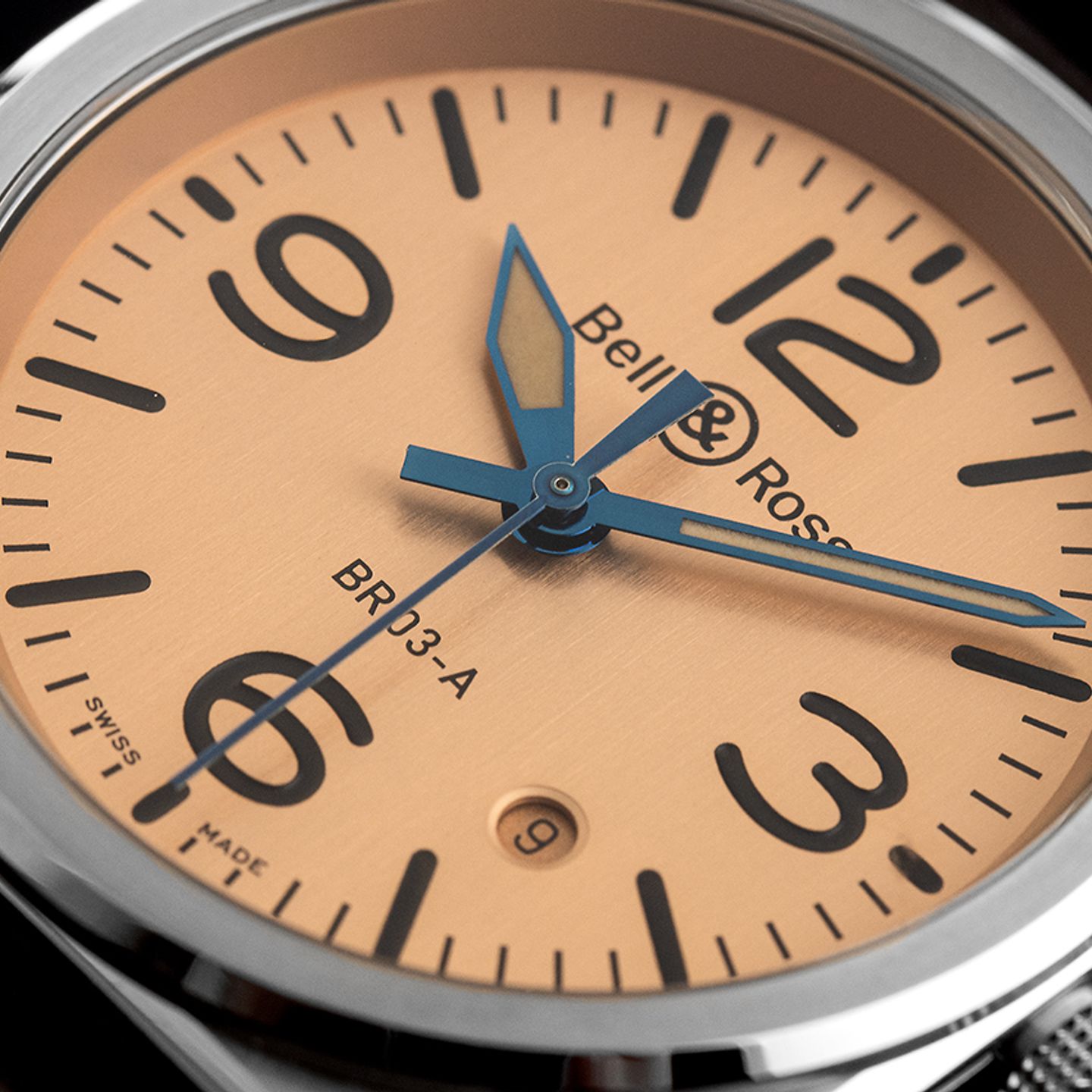Bell & Ross BR 03 BR03A-GB-ST/SCA (2024) - Beige dial 42 mm Steel case (3/7)